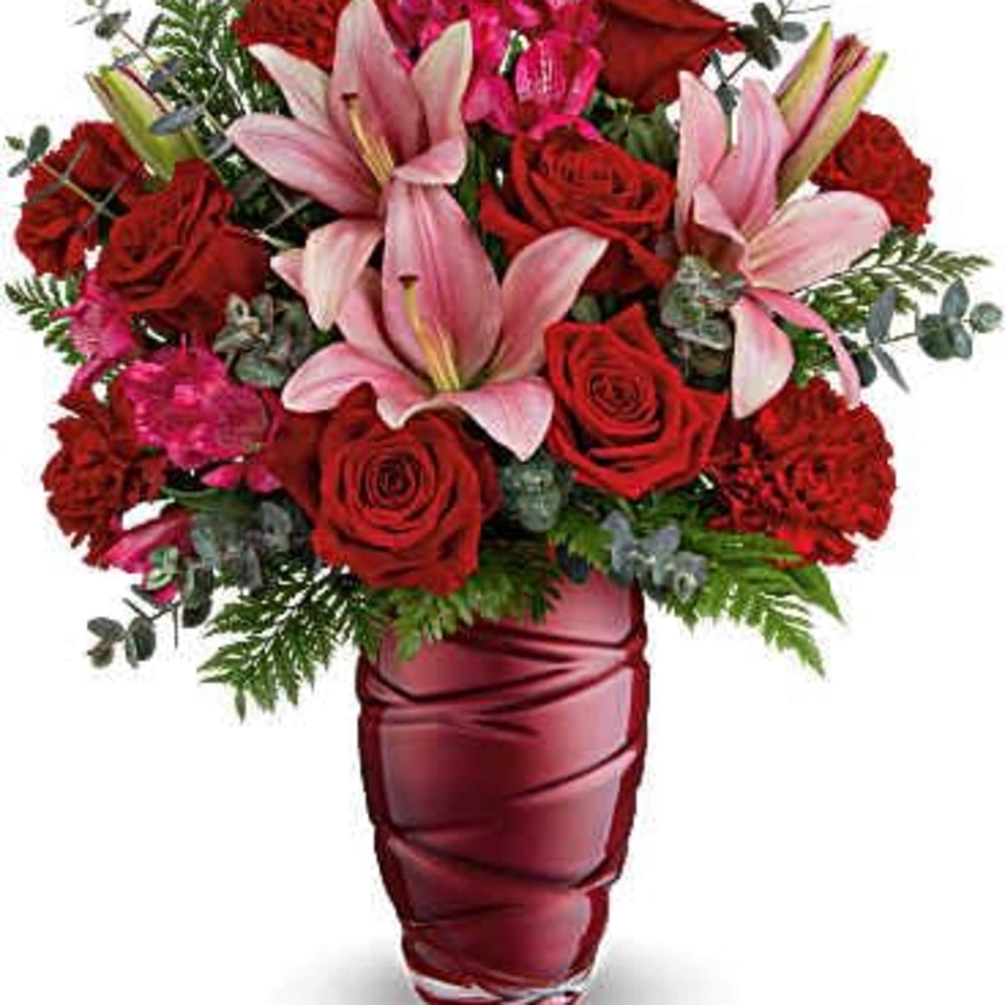 Embrace the thrill of true love with this Valentine&#039;s Day bouquet, filled