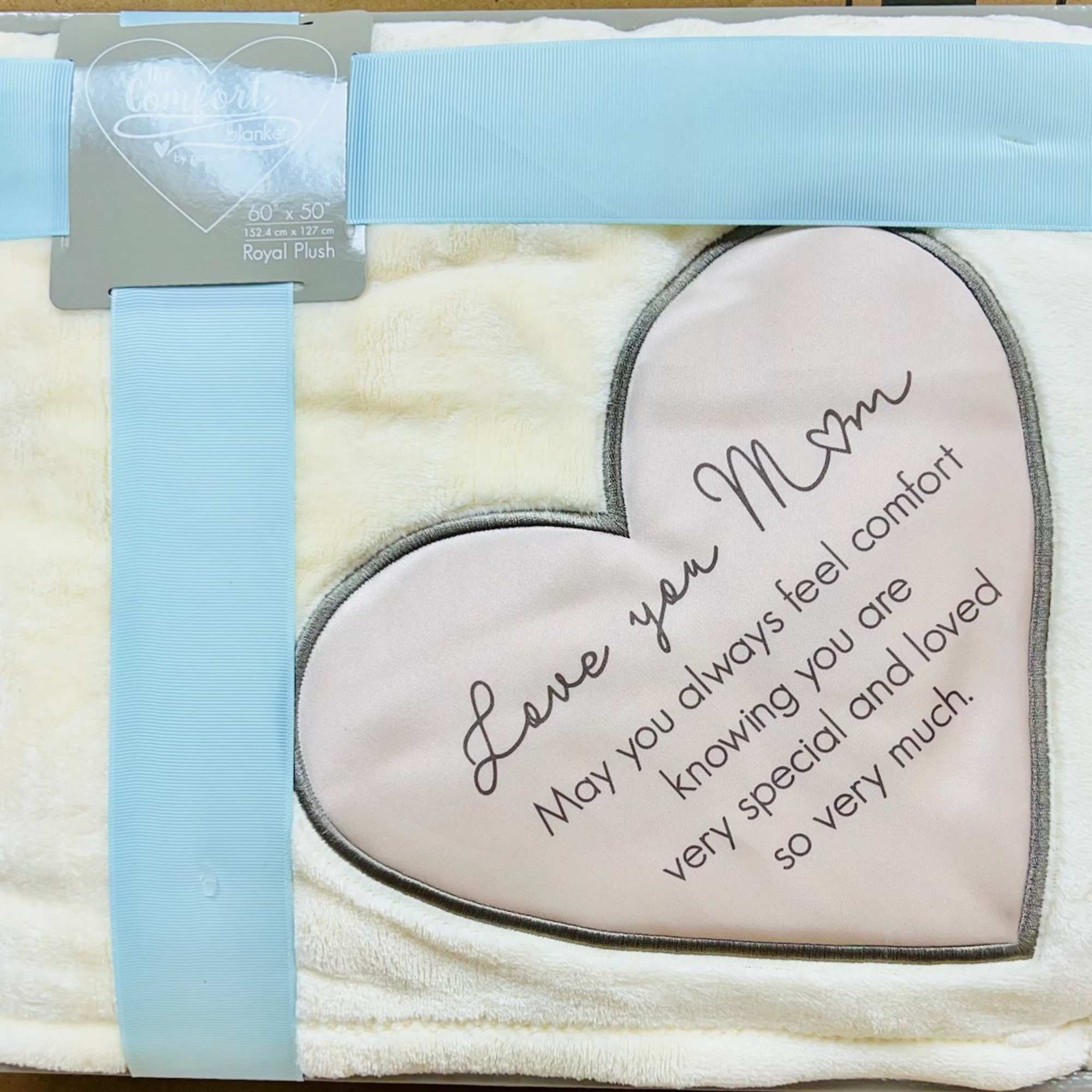 50" x 60" blanket
Royal plush blanket in soft ivory with embroidered sateen 50" x 60" blanket
Royal plush blanket in soft ivory with embroidered sateen