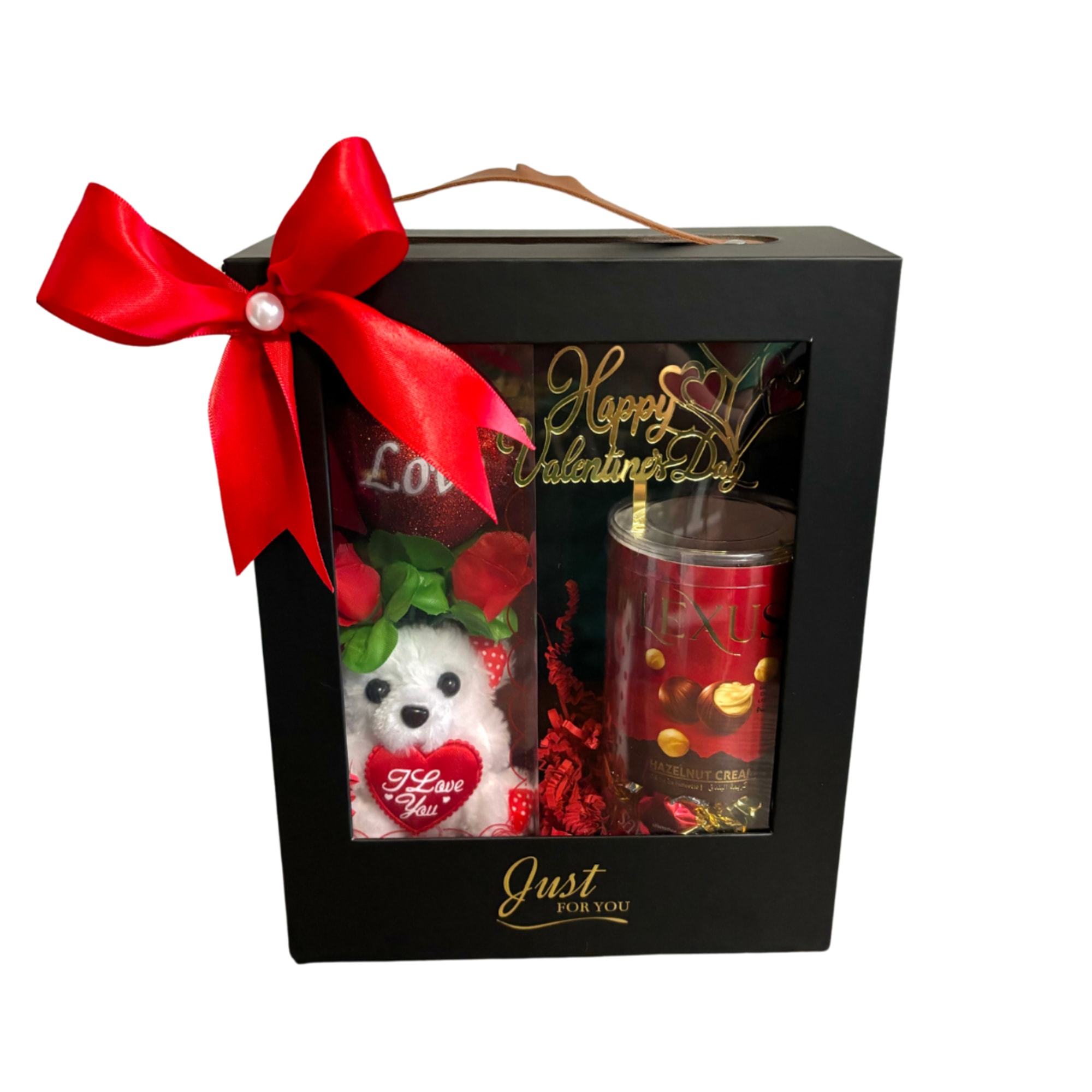 Box comes with a small bear and chocolates