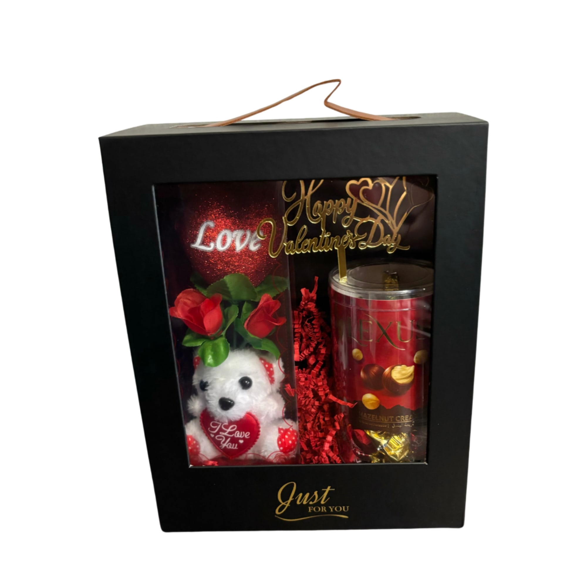 Box comes with a small bear and chocolates