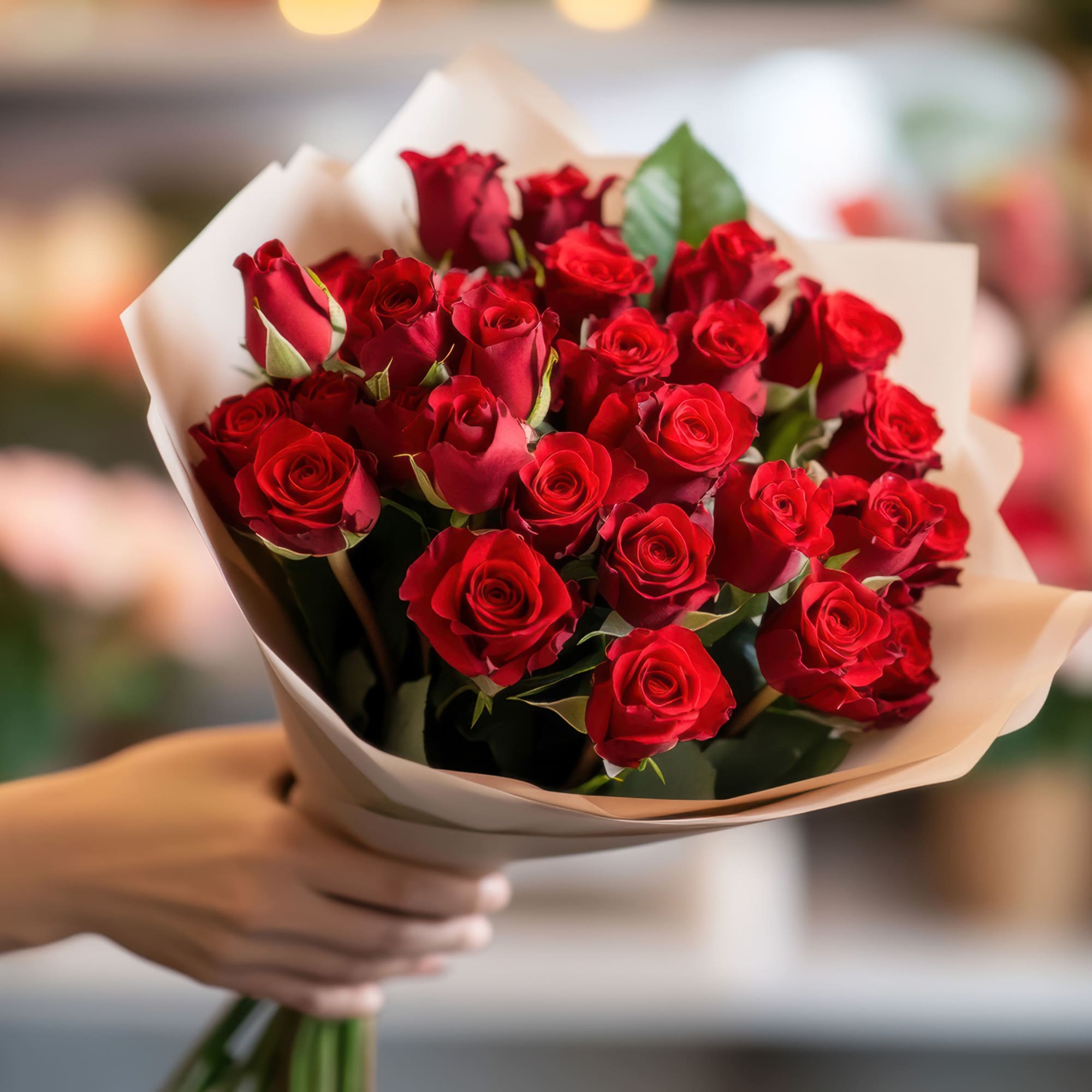Ignite the spark of romance with our breathtaking Golden Romance Bouquet. This Ignite the spark of romance with our breathtaking Golden Romance Bouquet. This