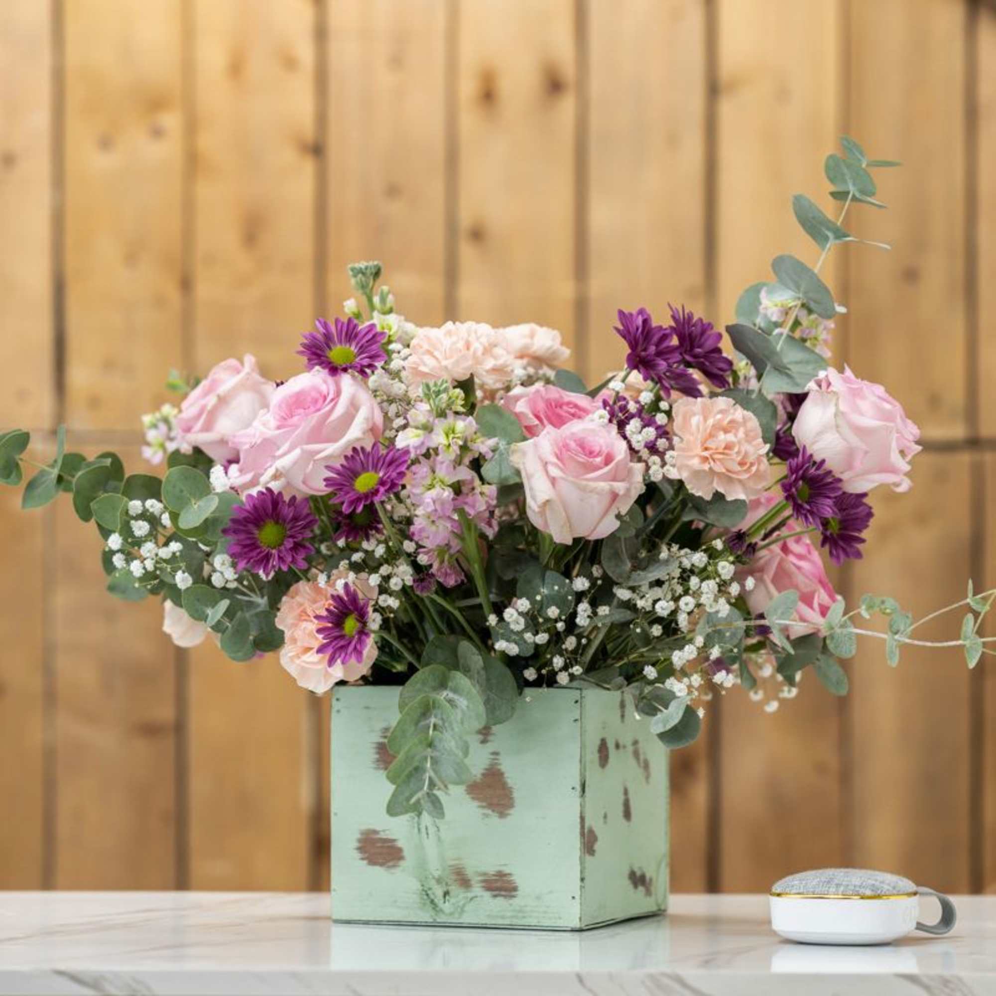 A spring day in a box available any season to bring Spring