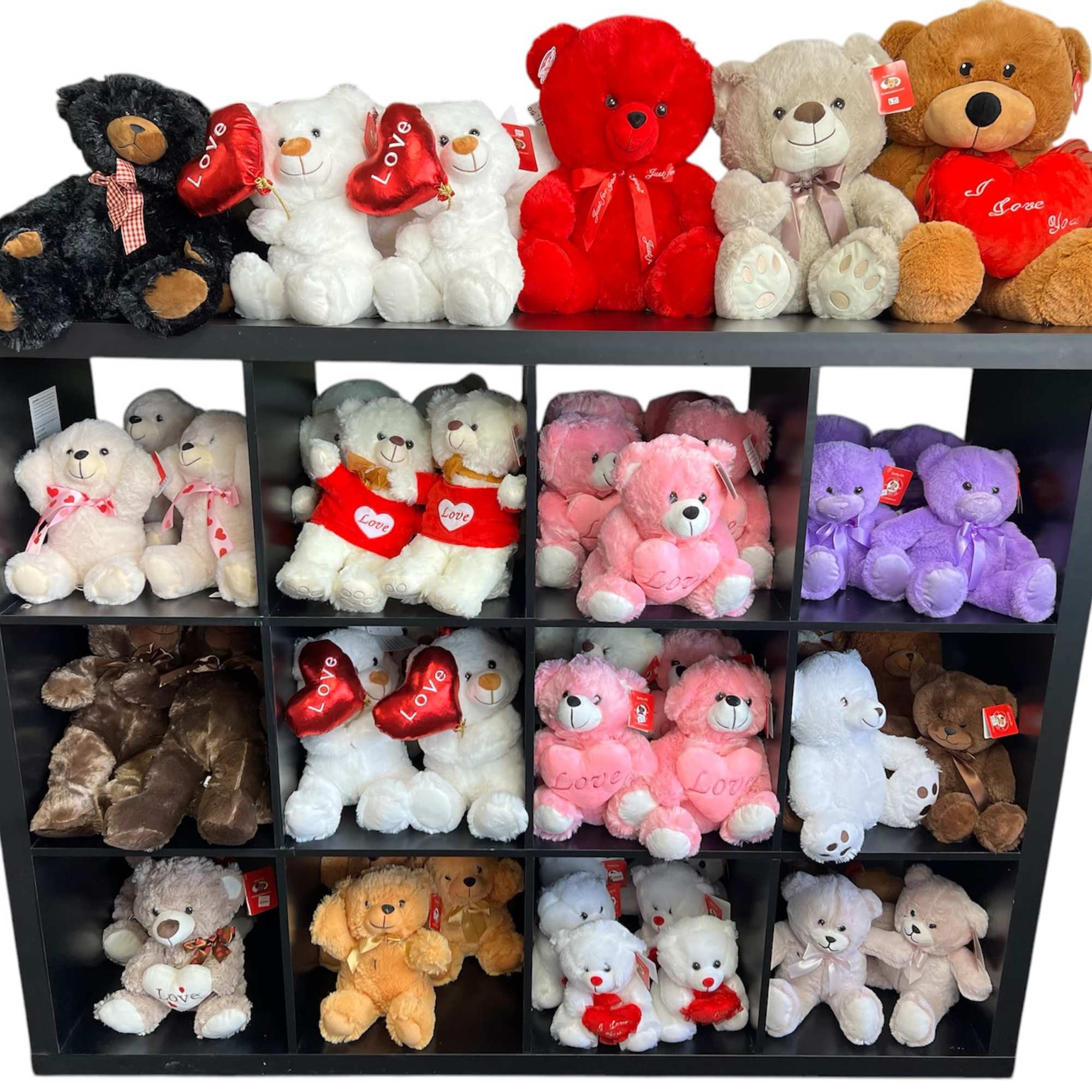 Add a cute detail like a teddy bear to your bouquet