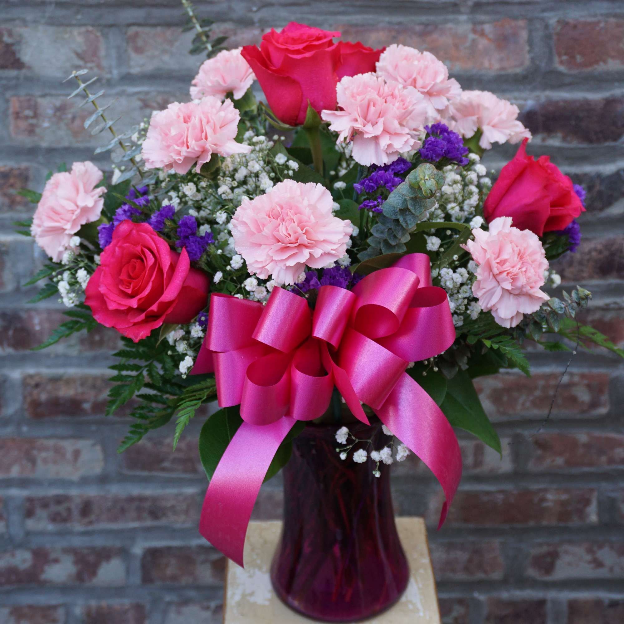 Bright and light pinks in a pink vase.. better than ice cream