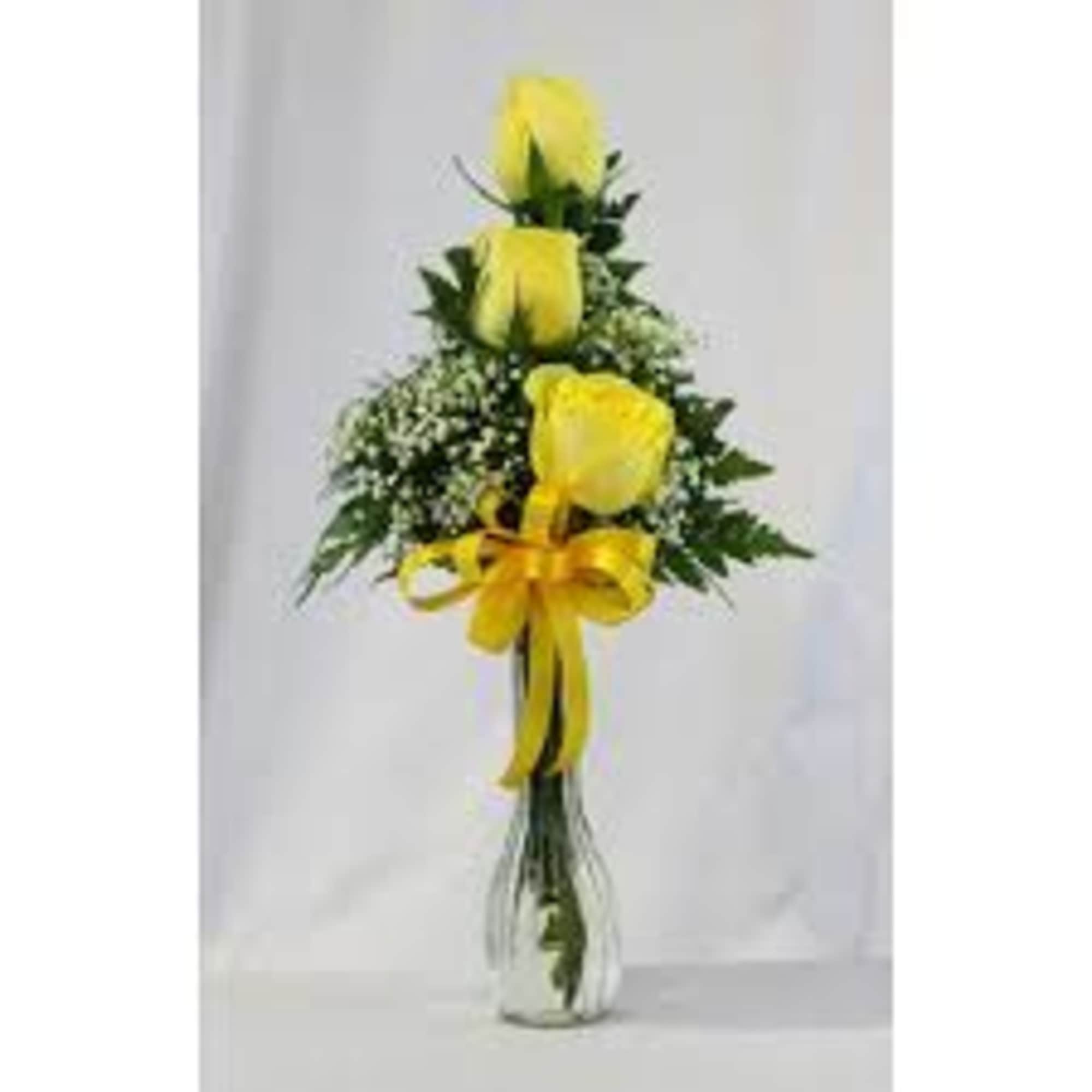 Send a cute and sweet pink rose bud vase to your love