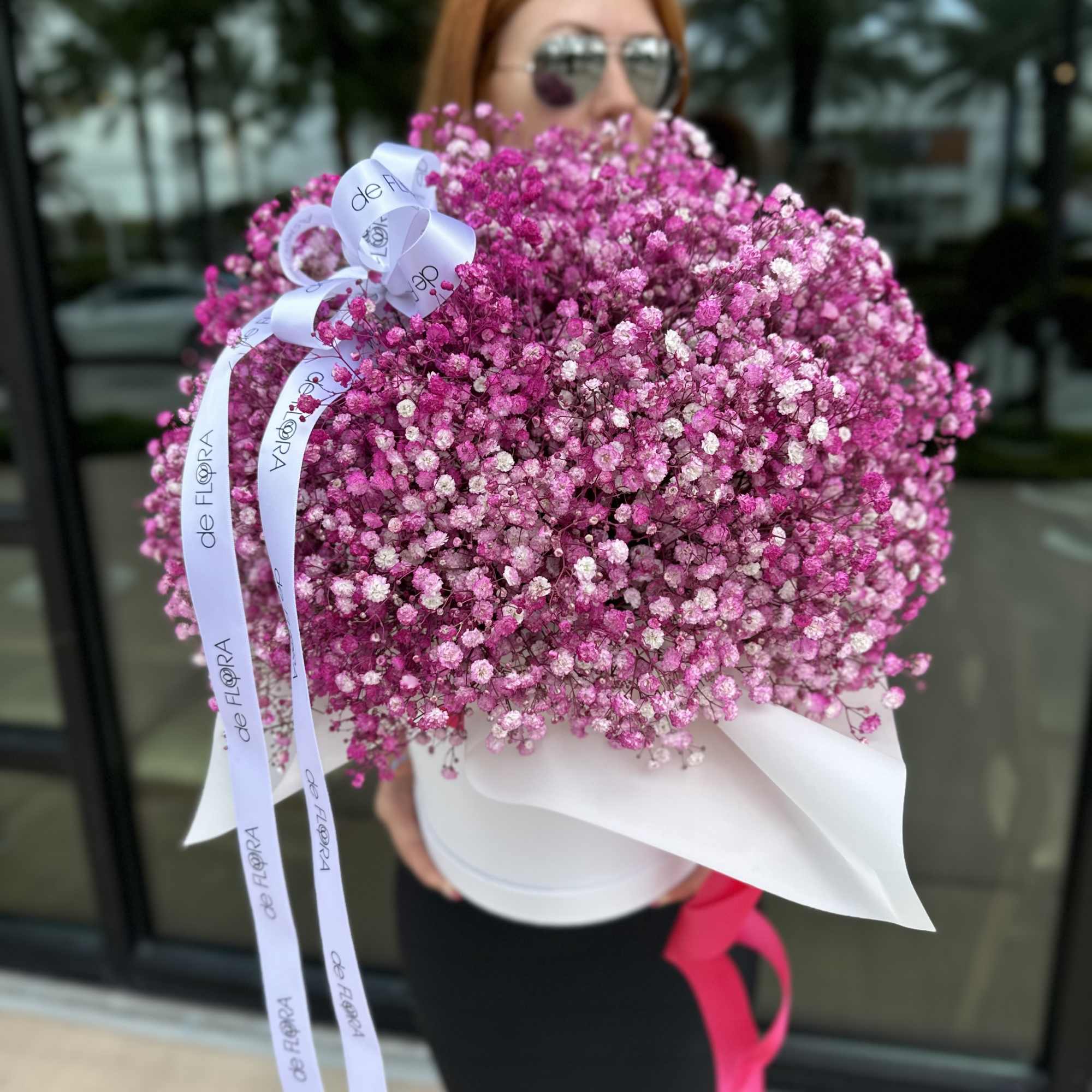 Box of pink baby’s breath  Box of pink baby’s breath