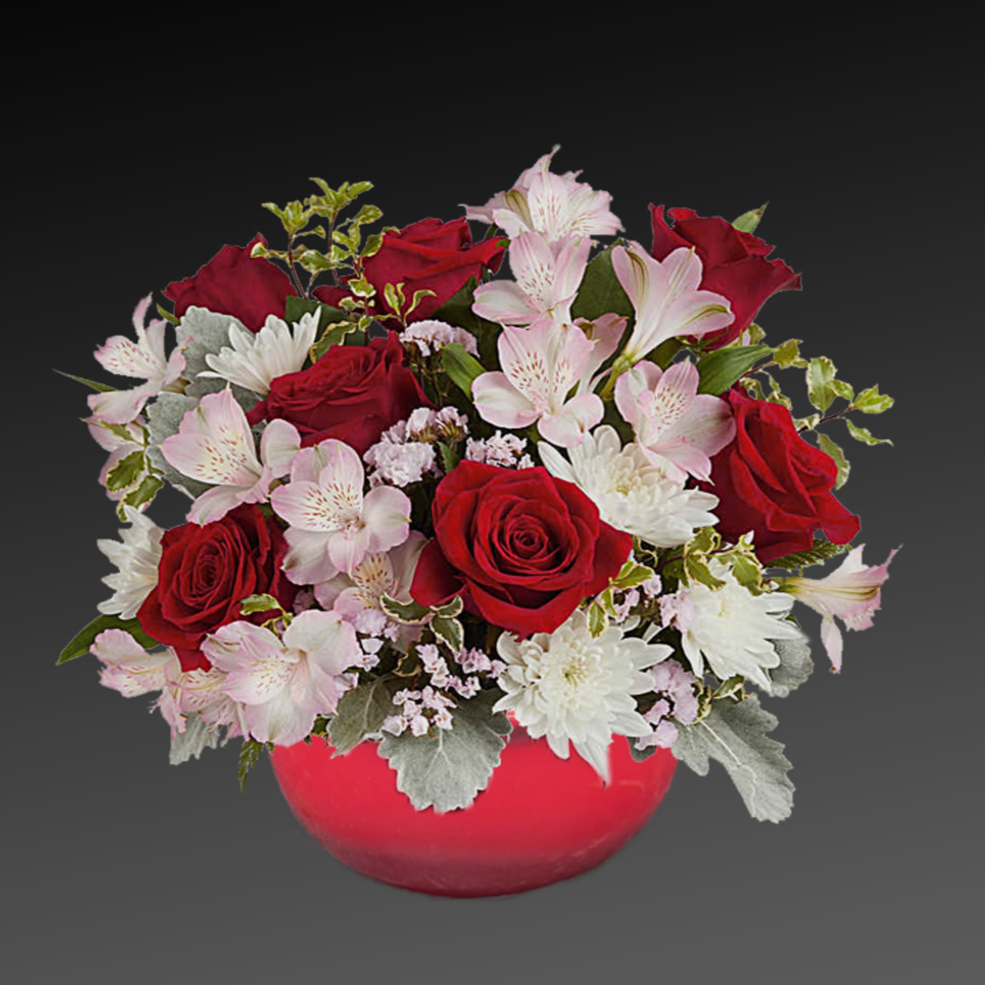 Light up your Valentine&#039;s Day with this romantic bouquet displayed in a