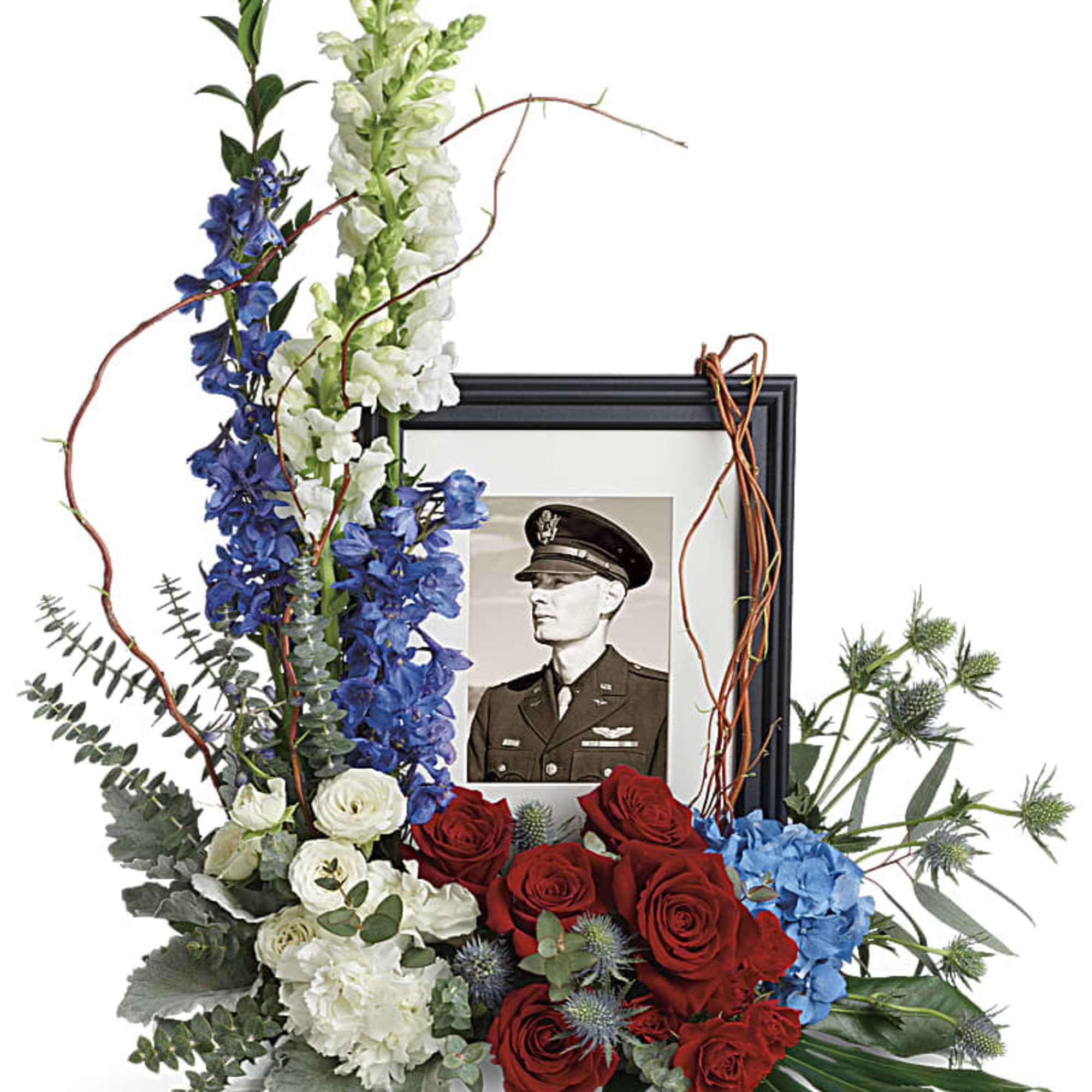 Honor the memory of an always-beloved with this beautiful display bouquet. Designed