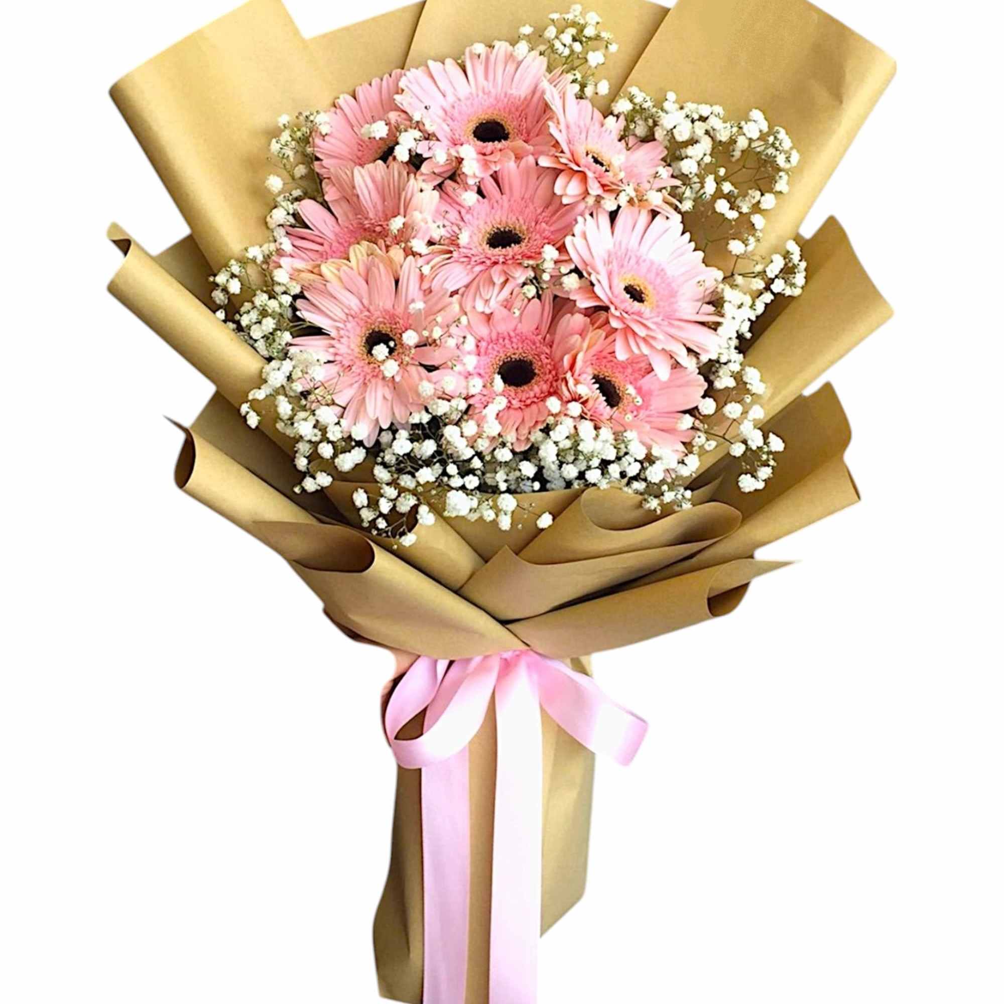 Surprise them with this beautiful bouquet of gerberas. This is a great