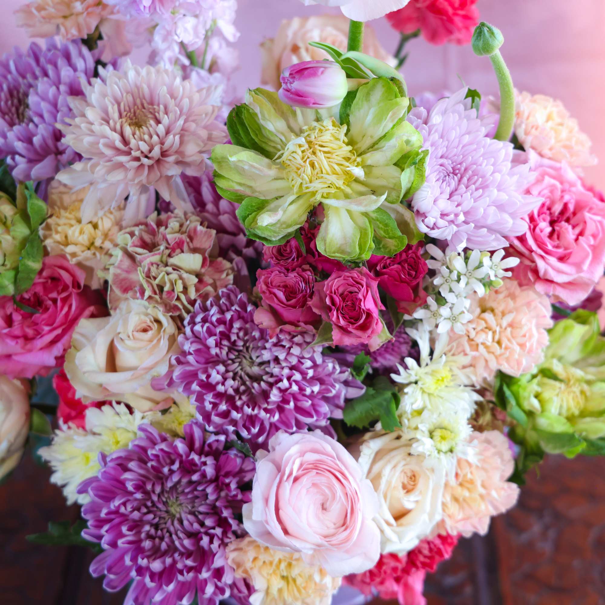 The Floating on a Cloud arrangement embodies that feeling of Joy love