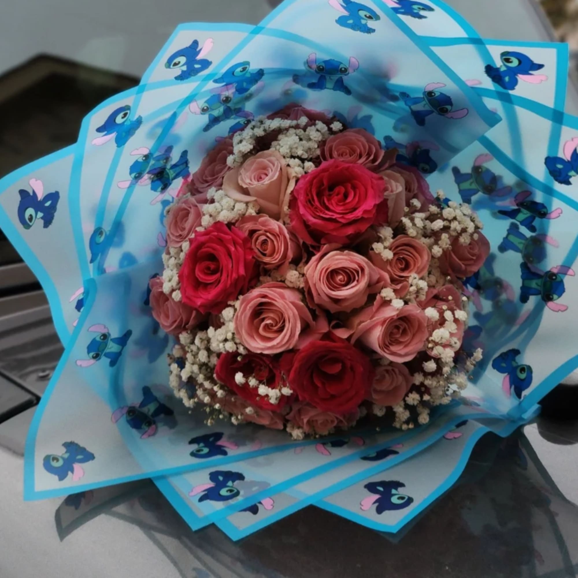 LILO & STITCH CARTOON ROSE BOUQUET 