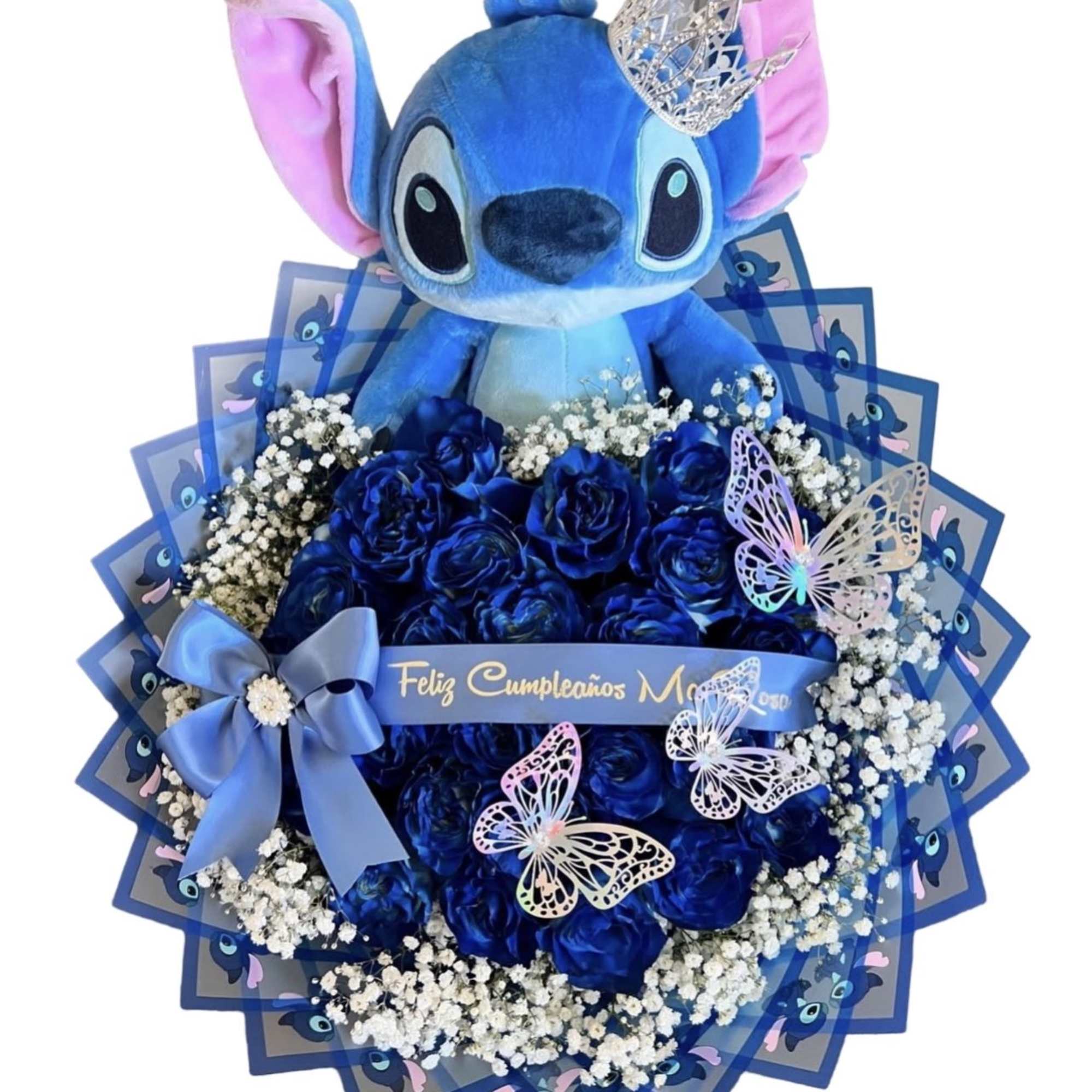 25 Roses and your choice of the following: 

Stitch and or Angel