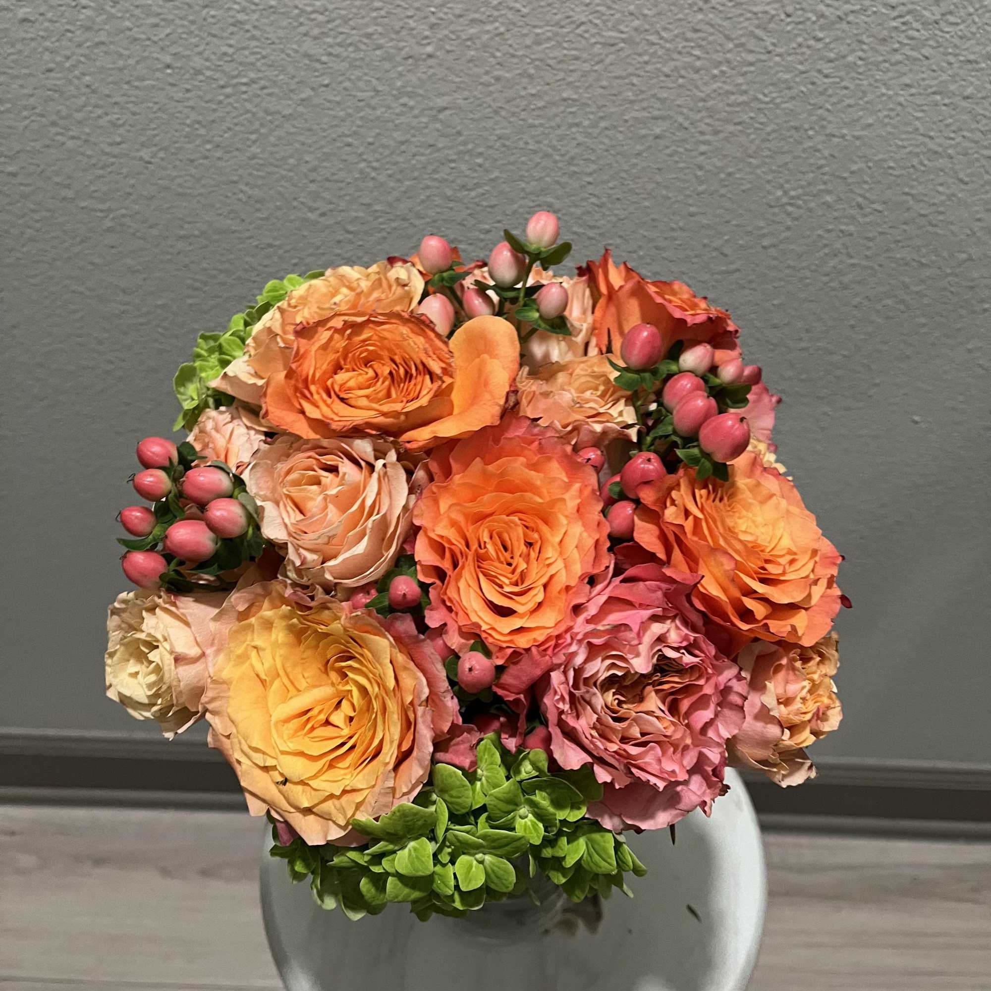 This peach bouquet will show that special someone how appreciated they are.