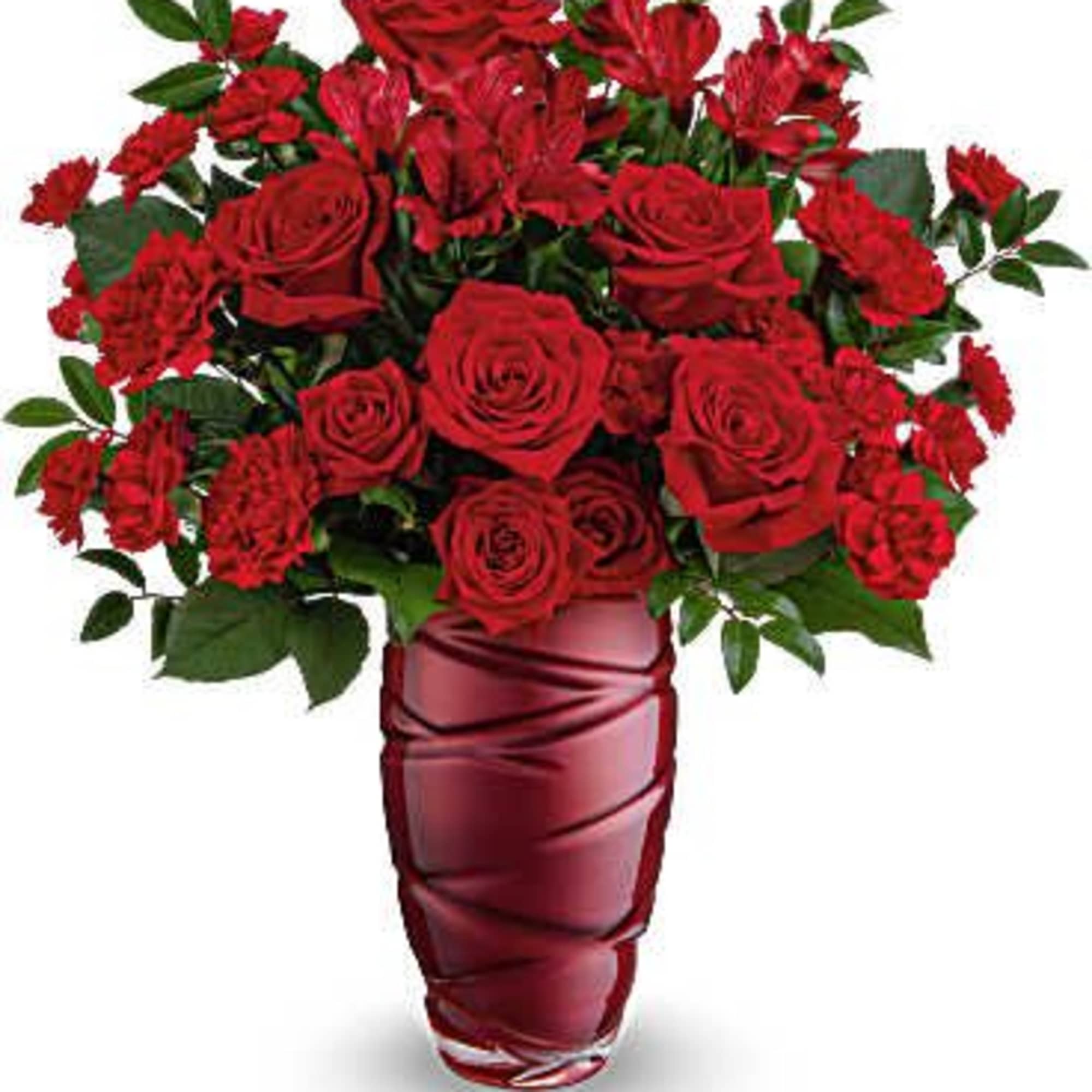 Express your feelings boldly with this striking Valentine's Day bouquet of stunning Express your feelings boldly with this striking Valentine's Day bouquet of stunning