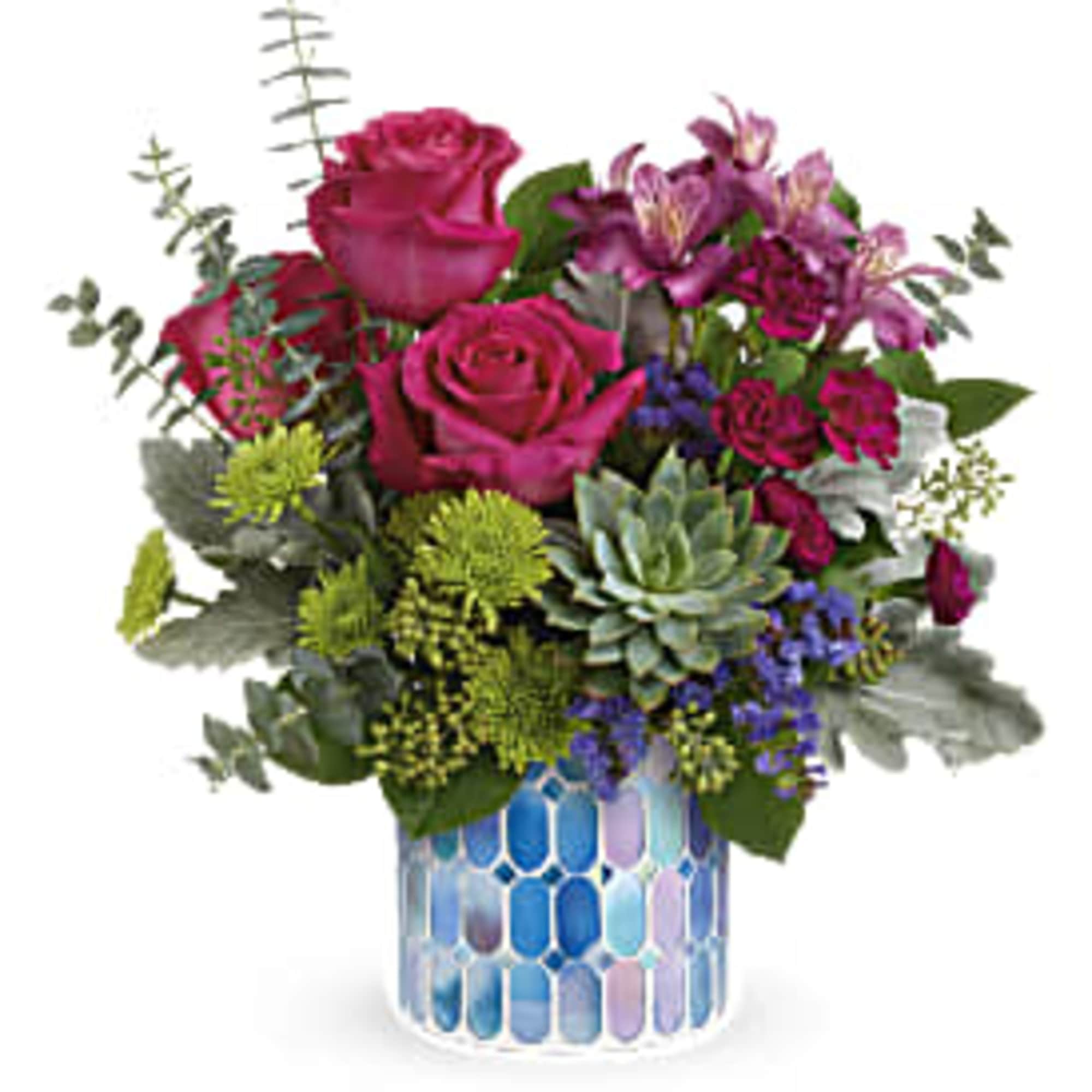 Brighten up your home and day with Watercolor Blooms! Sitting atop a