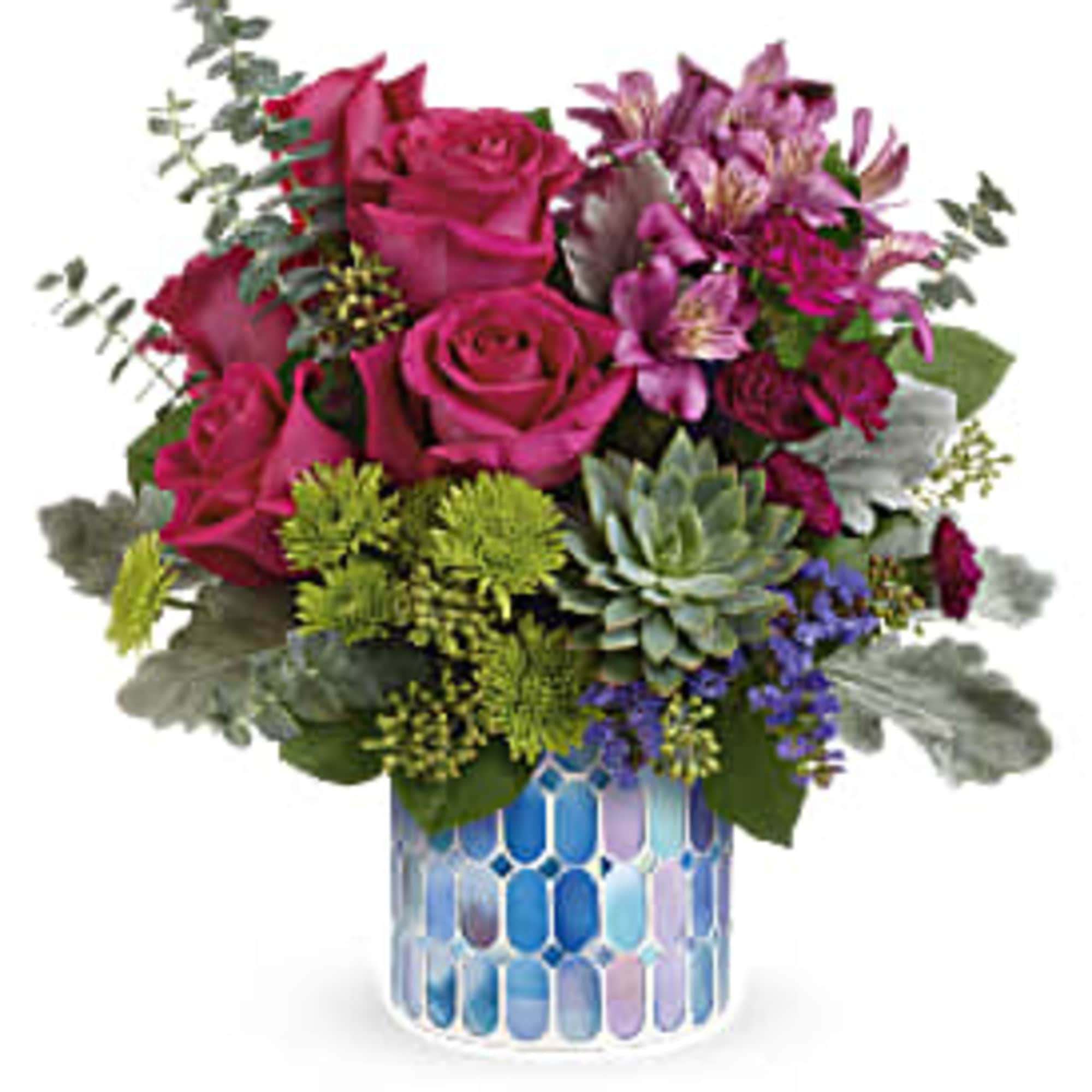 Brighten up your home and day with Watercolor Blooms! Sitting atop a