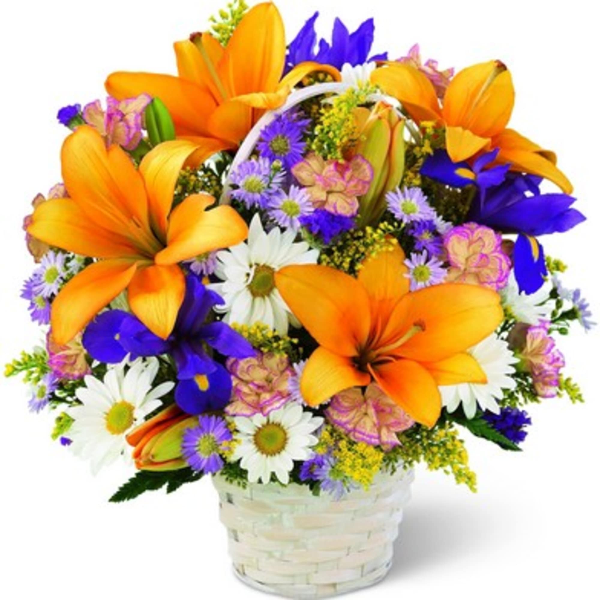 This garden basket is a display of the bright colors of nature. This garden basket is a display of the bright colors of nature.