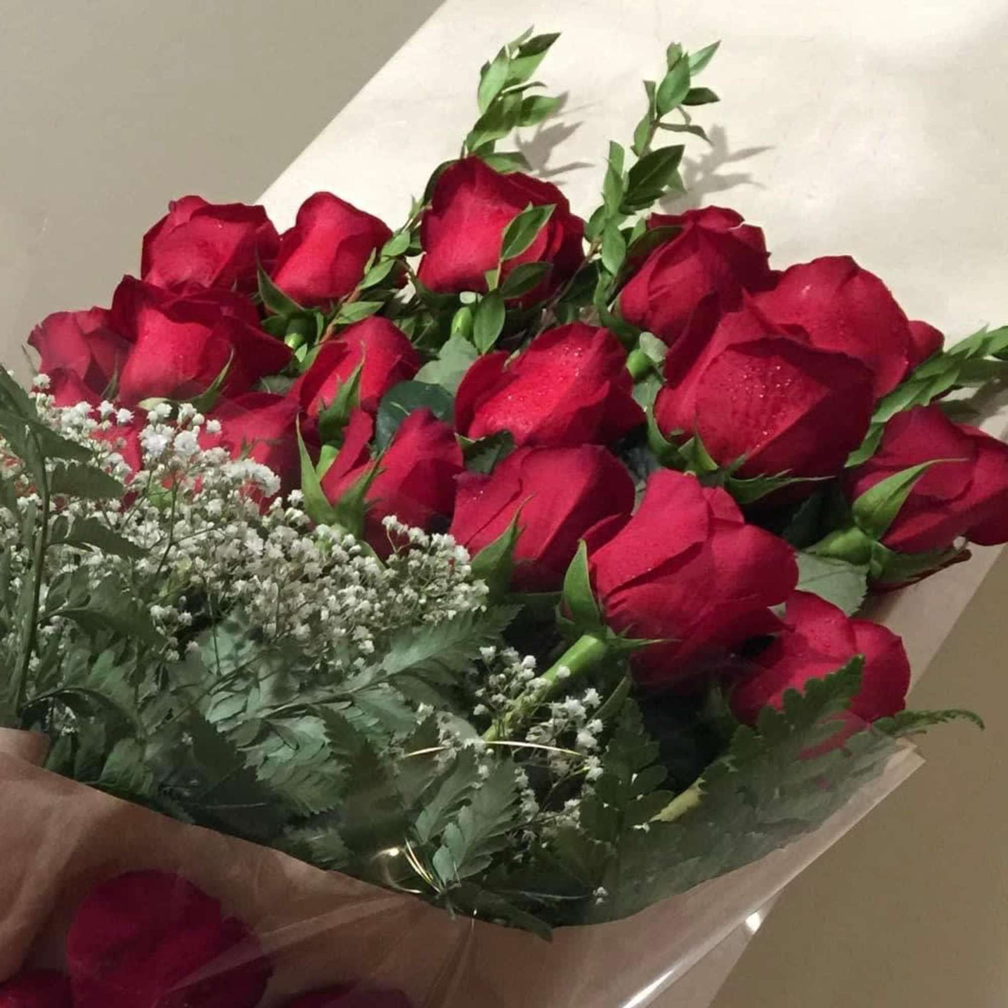 A very special moment worth remembering especially with this beautiful red roses