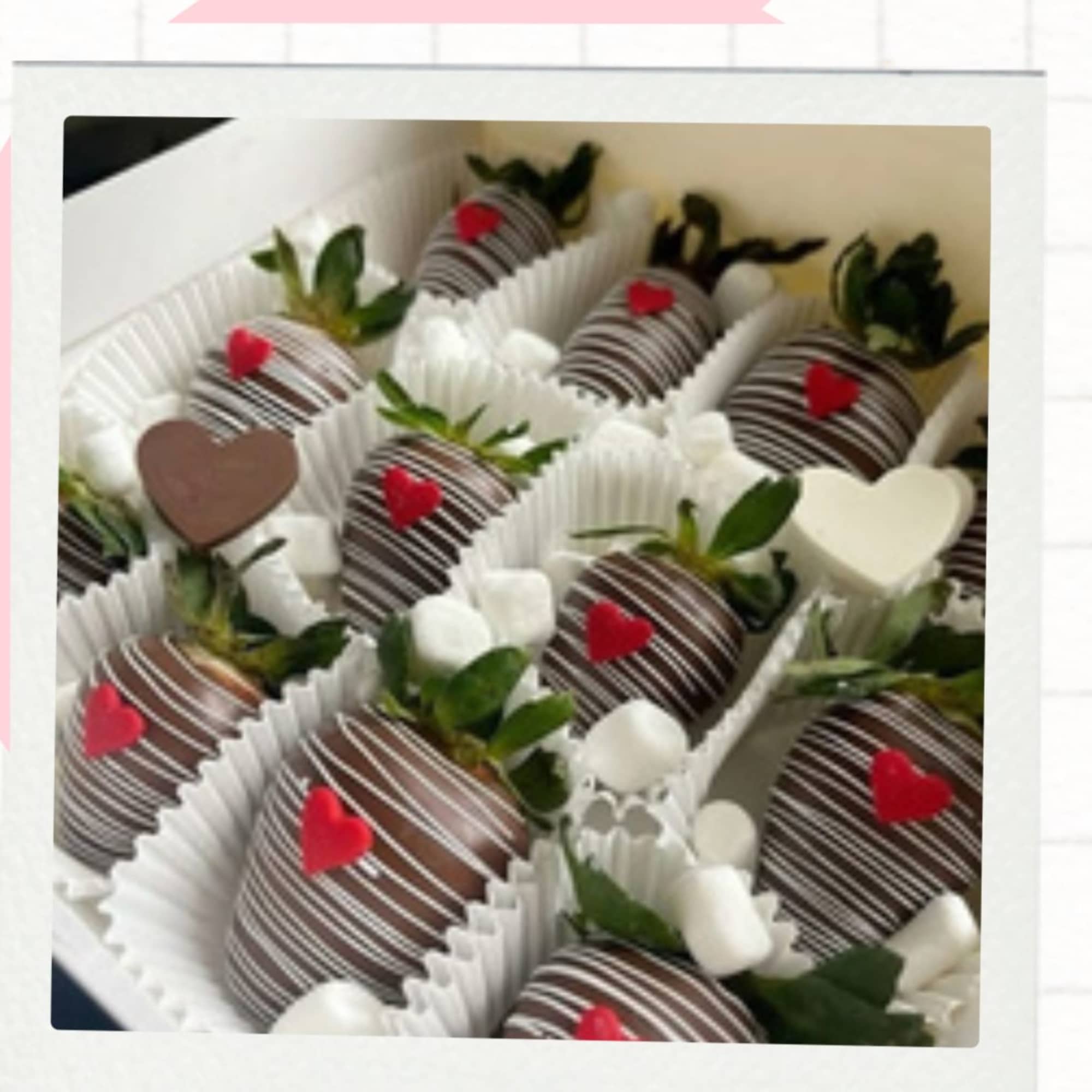 The way to their heart?!  Delicious juicy organic strawberries coated in