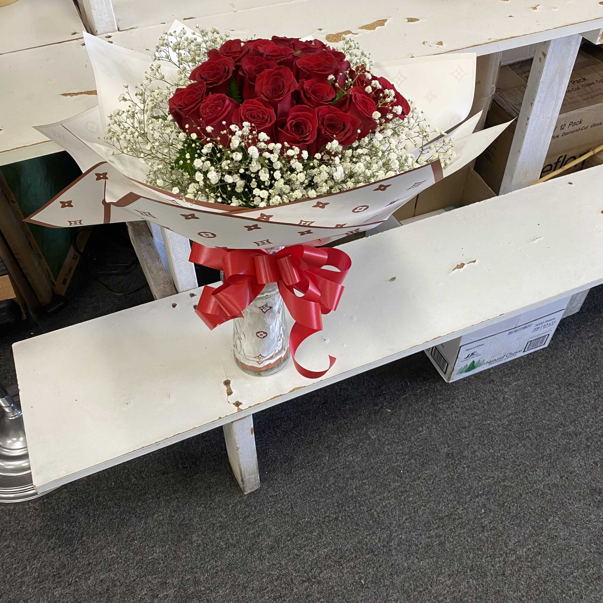 Show your love with 24 red roses for your special someone
