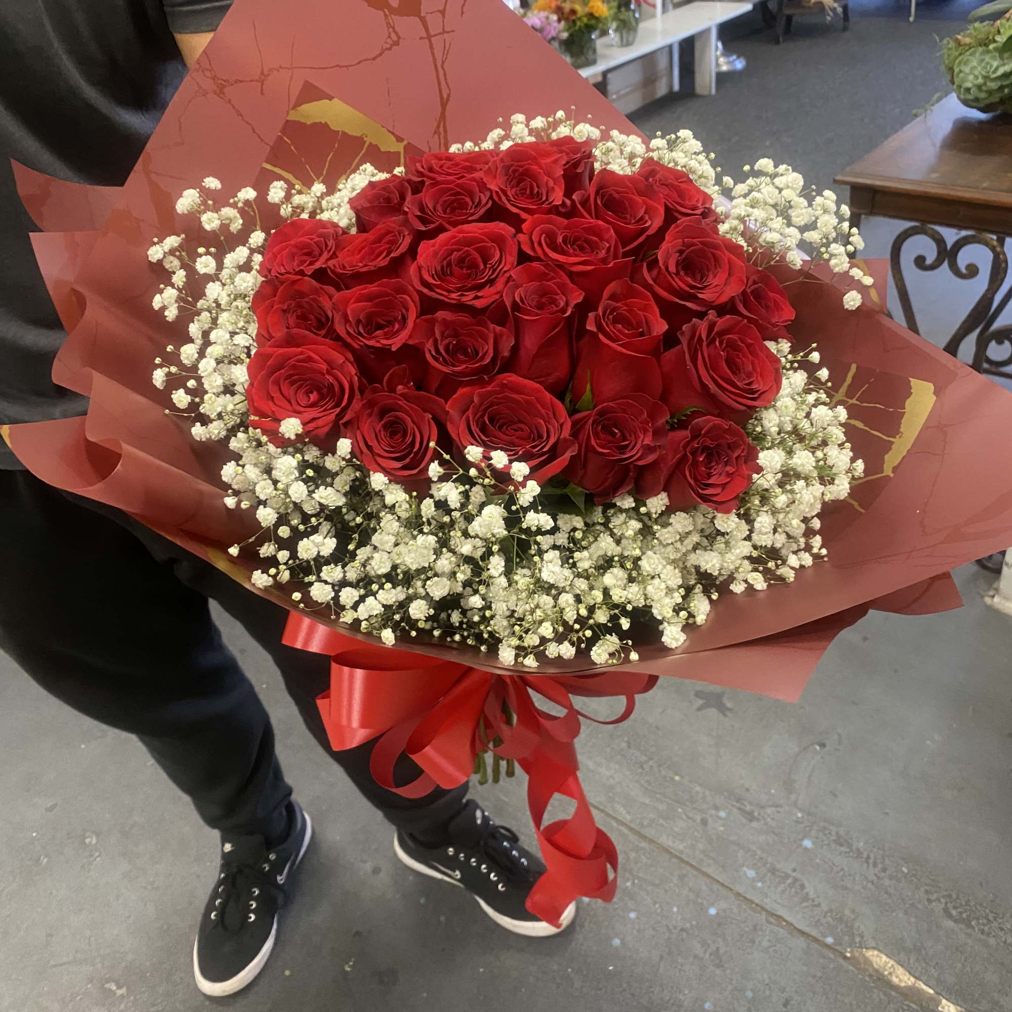 Show your love with 24 red roses for your special someone