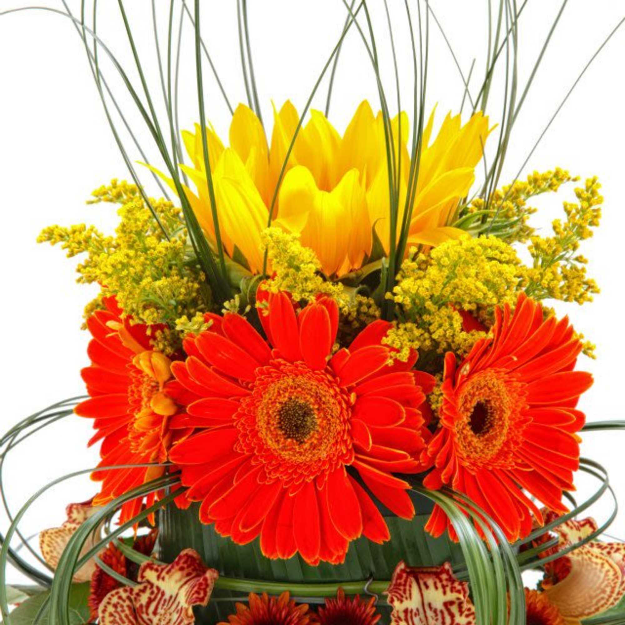 Gorgeous floral birthday cake made custom by the owner of Fairbanks Florist