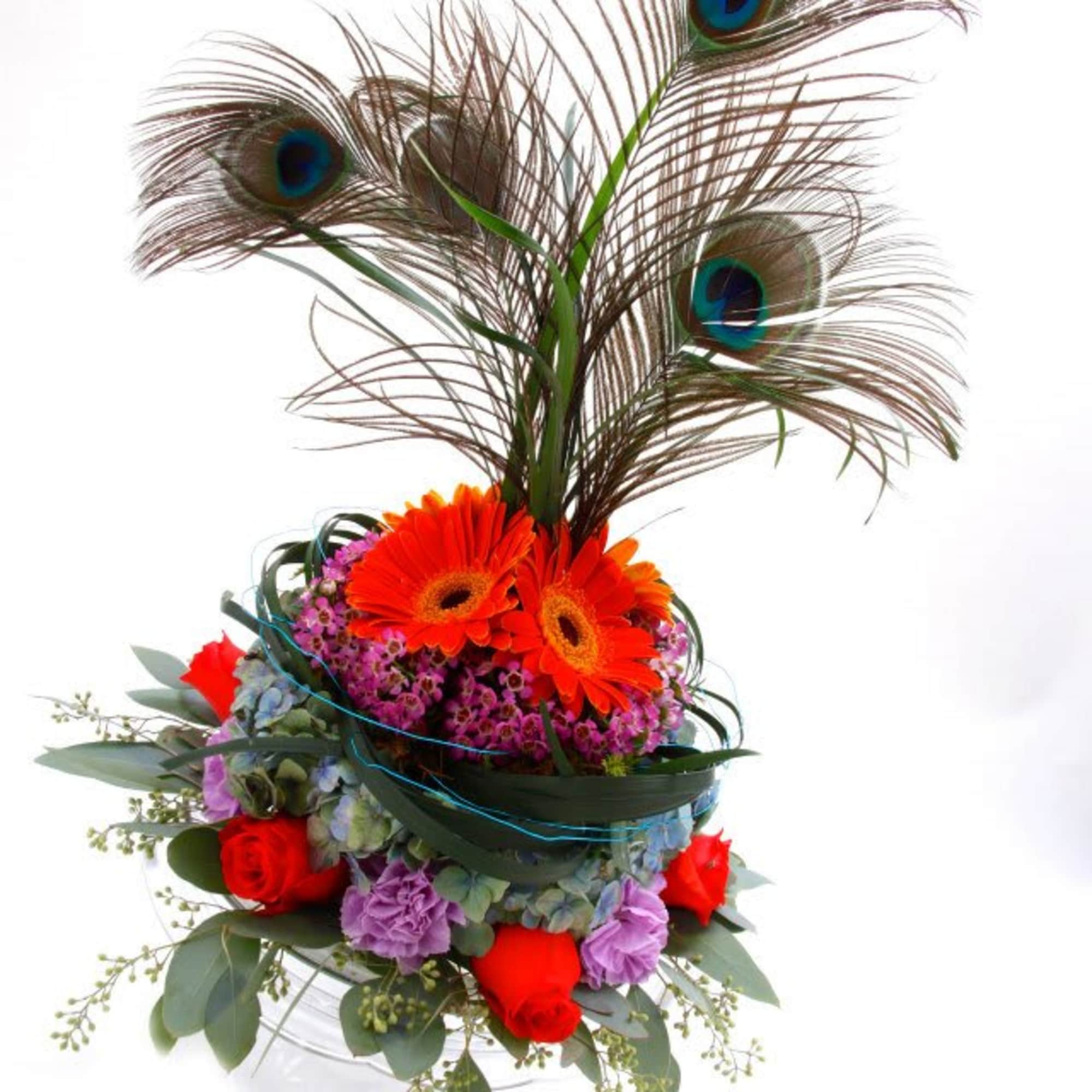 Gorgeous floral birthday cake made custom by the owner of Fairbanks Florist