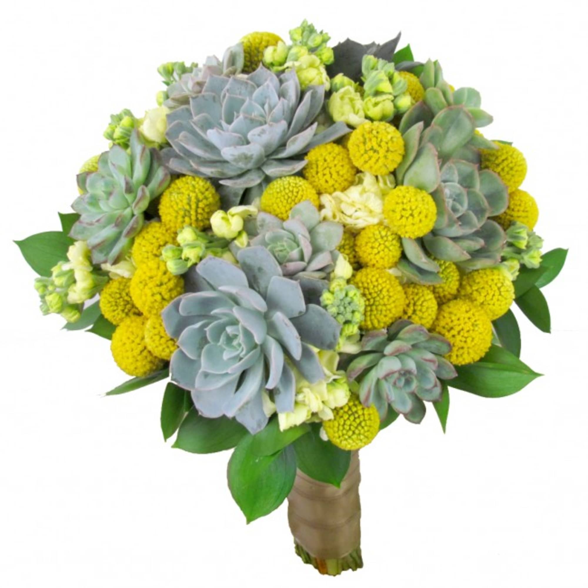 Who says bridal bouquets must have typical flowers? Not us! In the