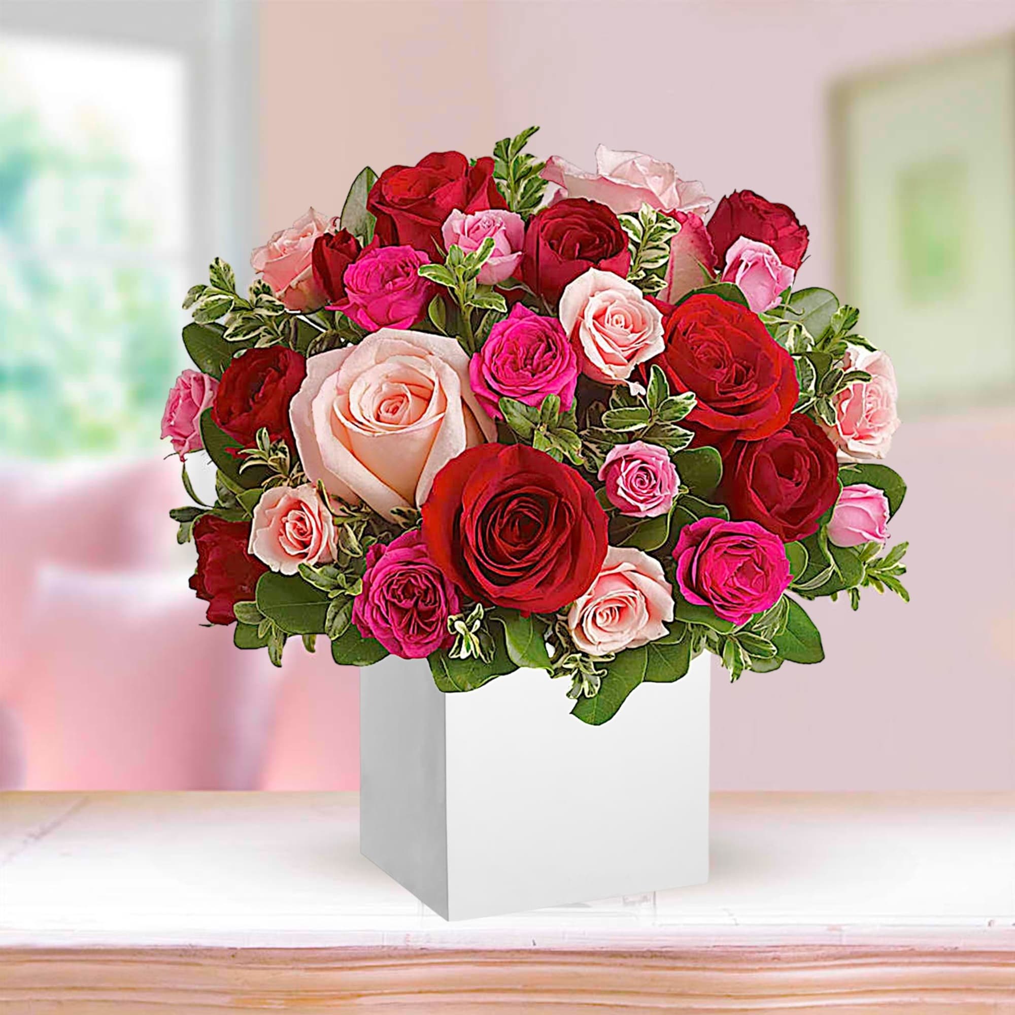 Sing them a love song - with flowers. This lush, loving rose