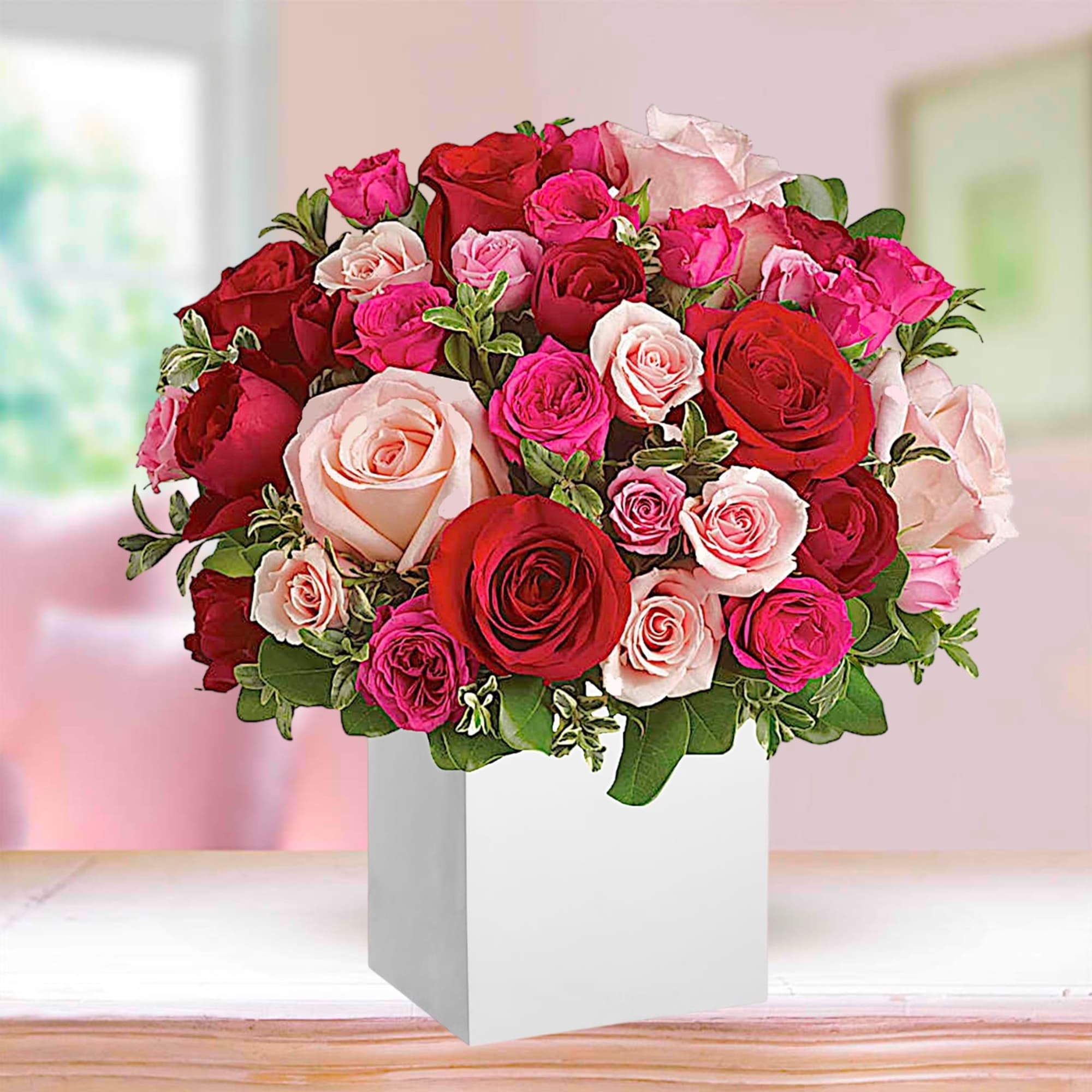 Sing them a love song - with flowers. This lush, loving rose