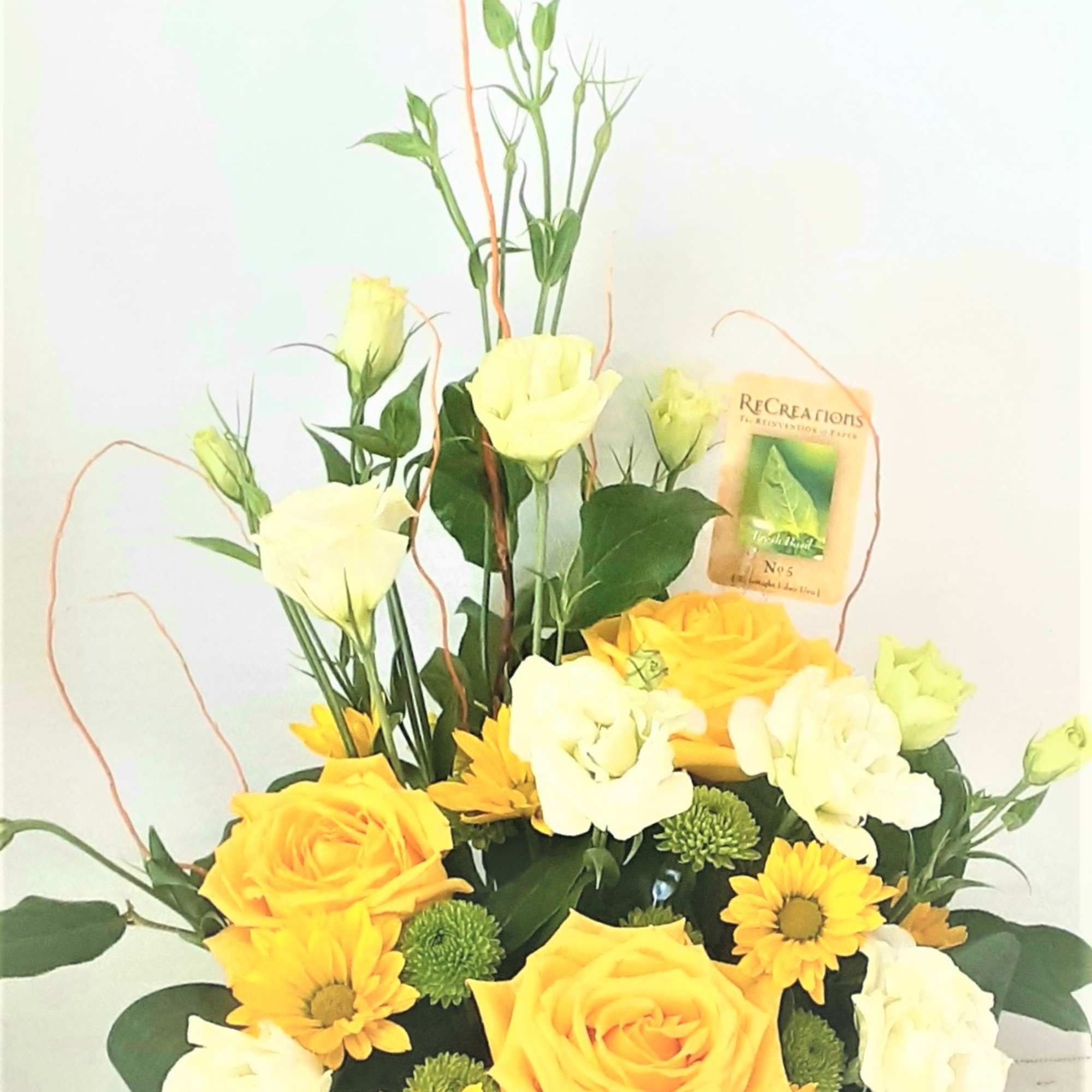 This design is created in our new natural container. Created from paper