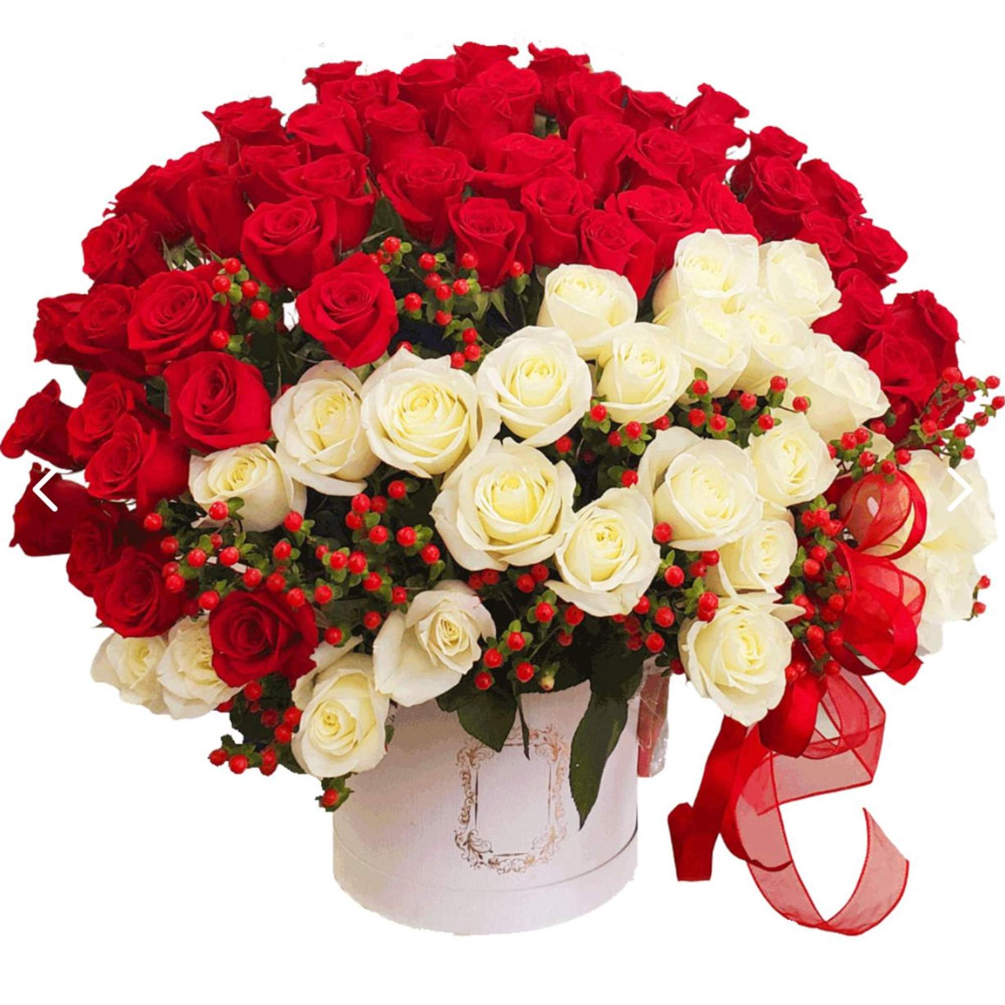 V013 &ndash; Luxurious Beautiful Bouquet Of 100 Red Roses/ Hermoso Ramo Buchon