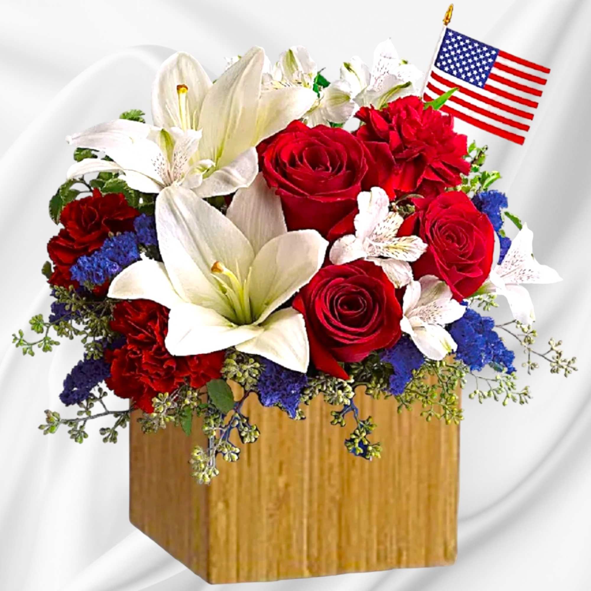 A patriotic pick to send a brave veteran, decorate your Fourth of