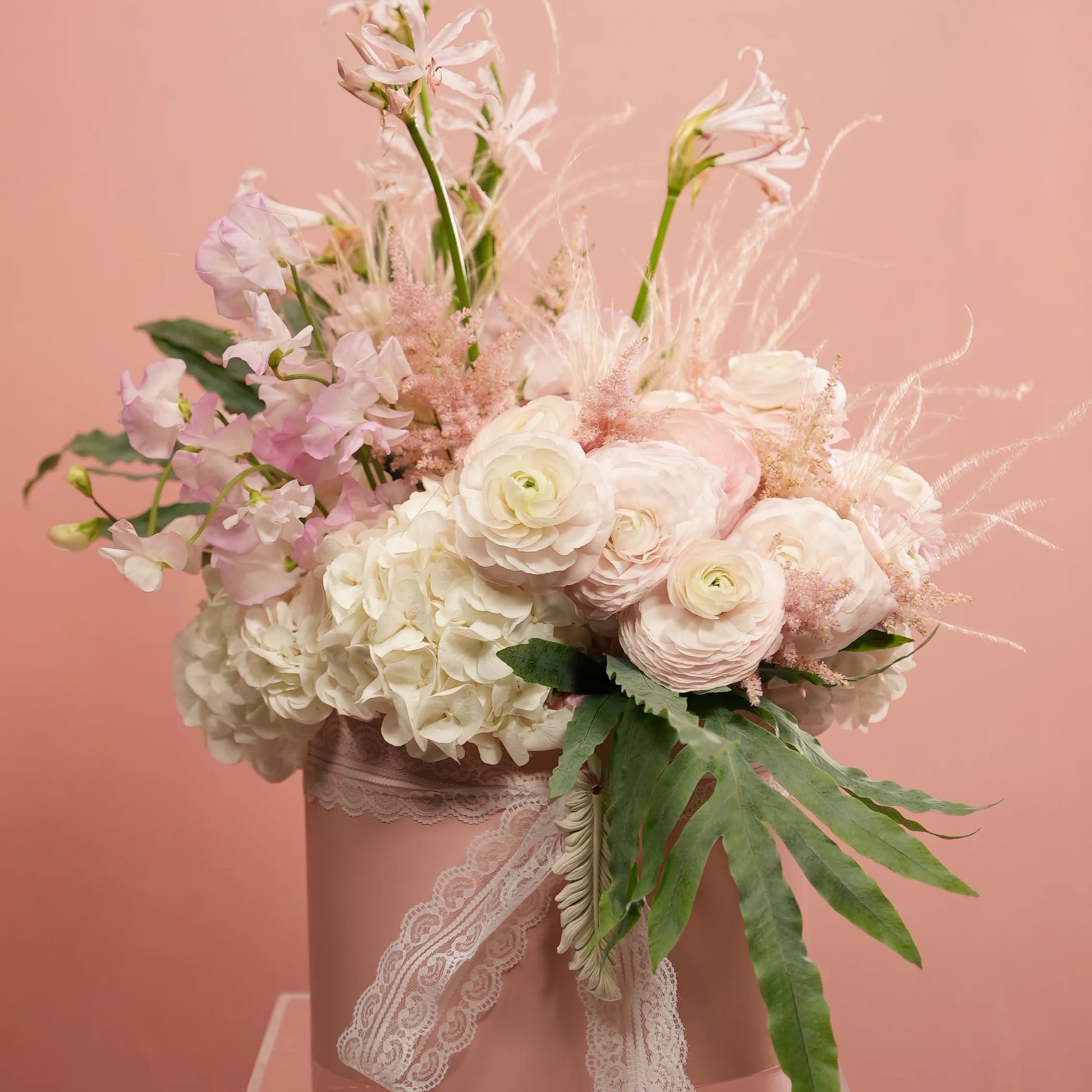 Indulge in the timeless elegance of our &quot;Lace Elegance&quot; bouquet. This stunning