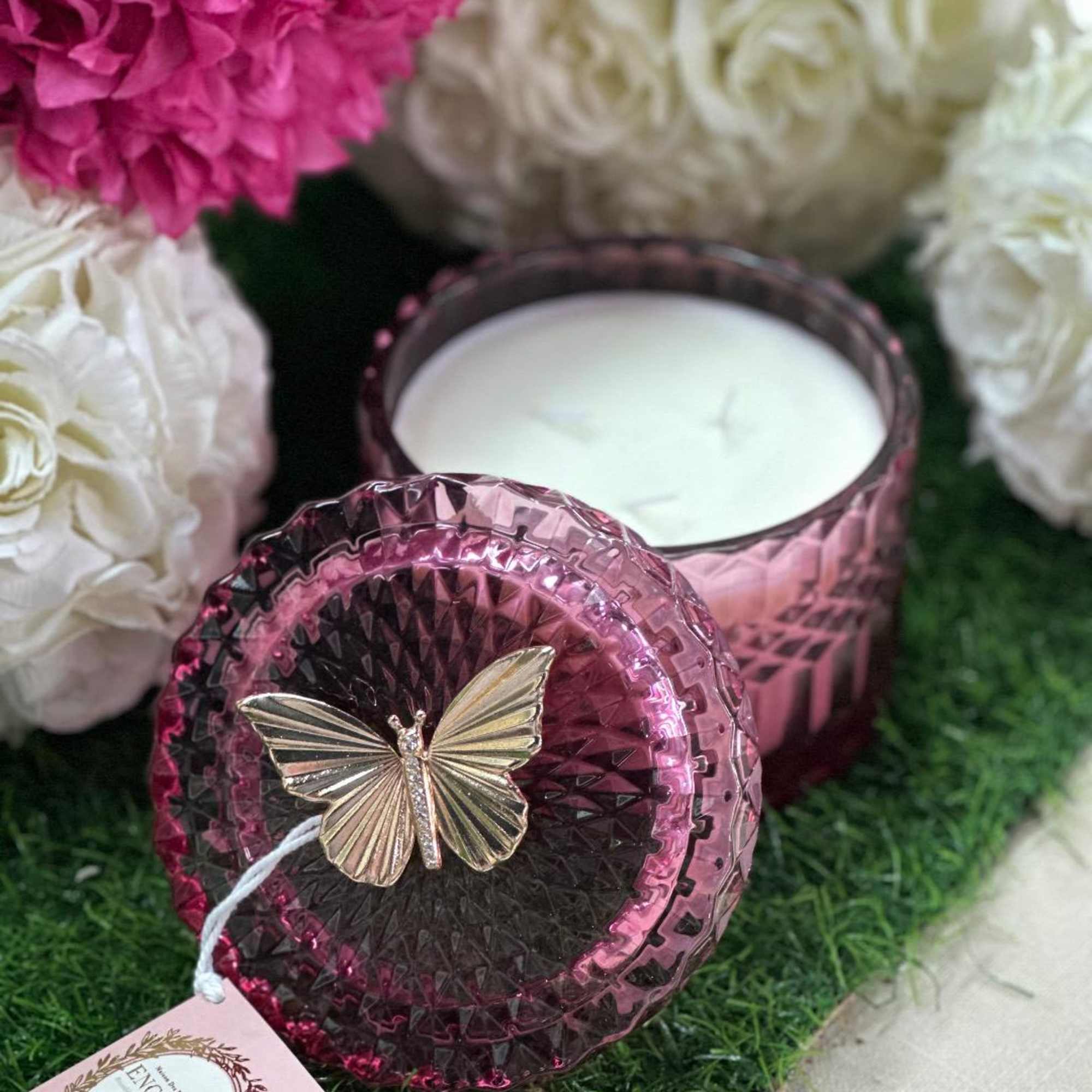 Add this beautiful candle to any arangment.