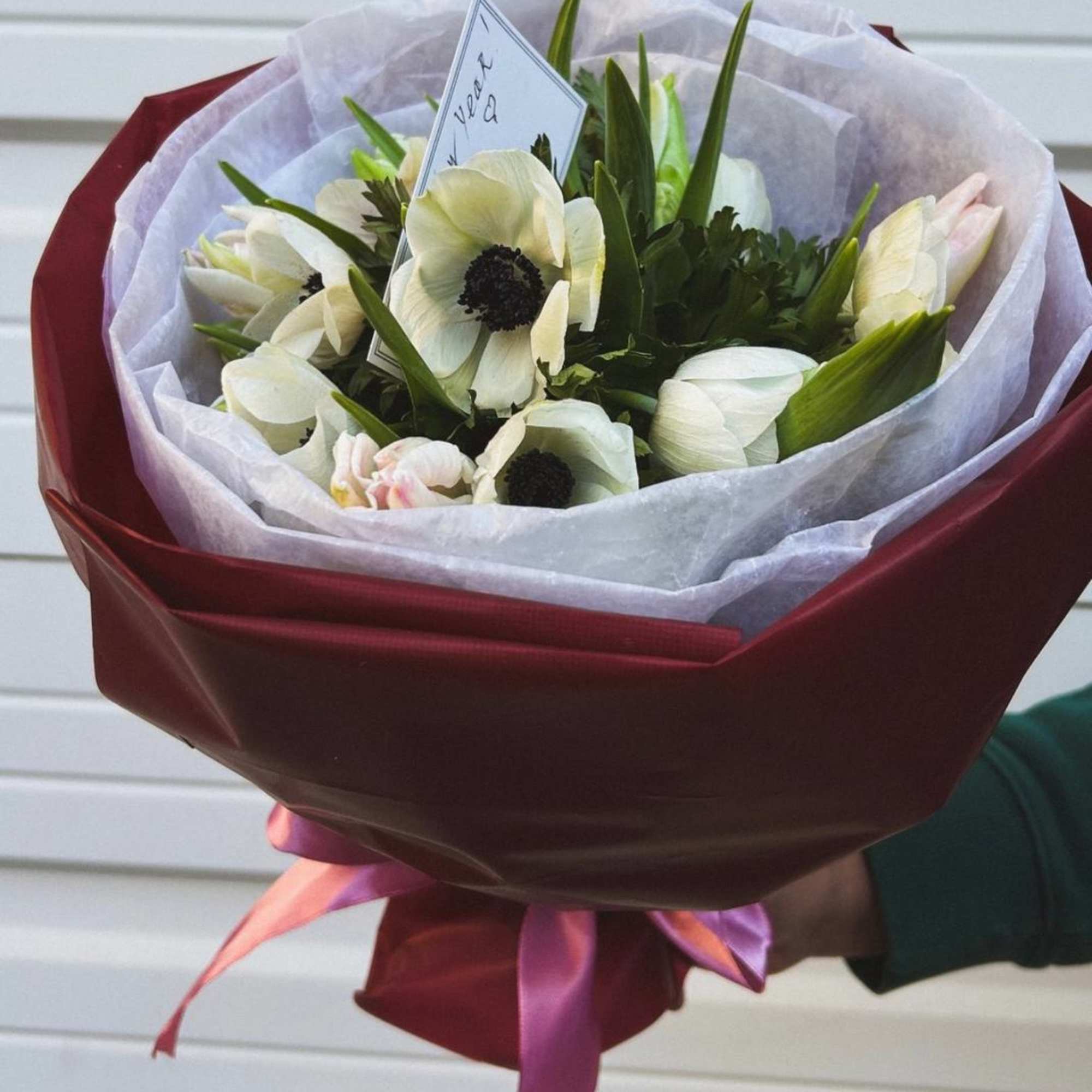 Tulips with Anemones