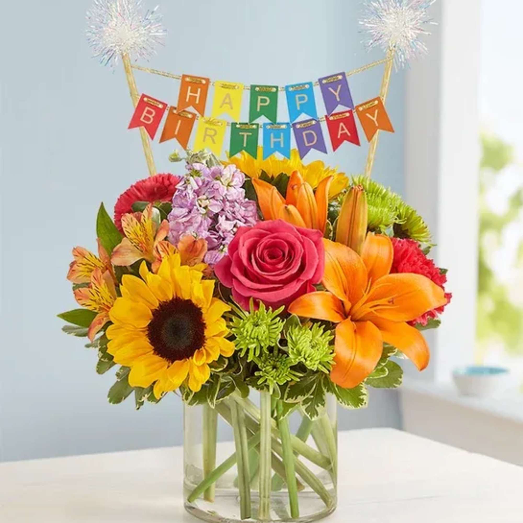 Our vibrant flower bouquet delivers your birthday wishes to someone special. A