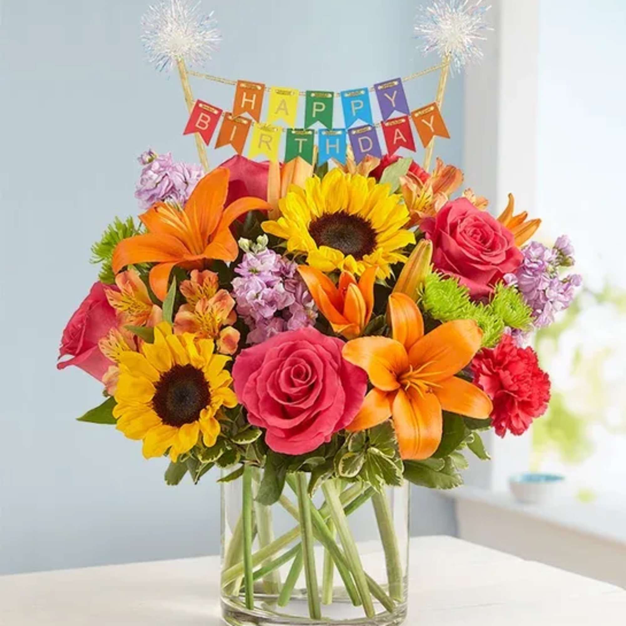 Our vibrant flower bouquet delivers your birthday wishes to someone special. A