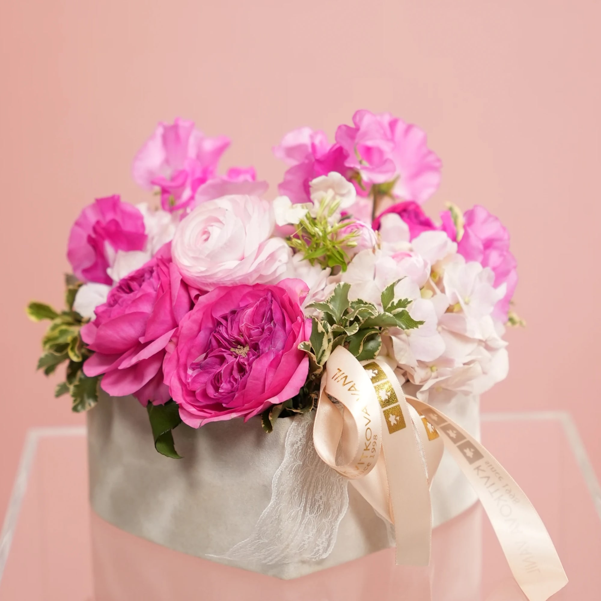 Indulge your mother with our &quot;Raspberry Blush&quot; bouquet, an exquisite arrangement crafted