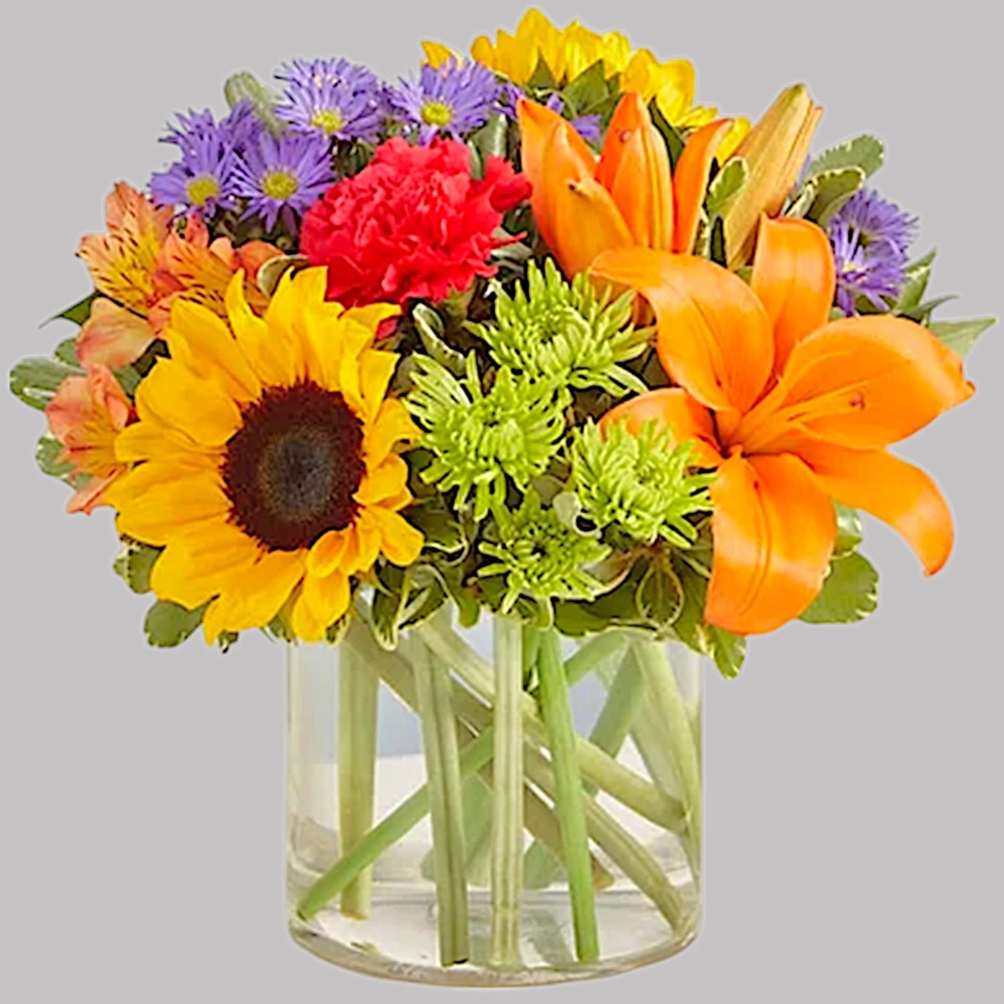 Like a comforting embrace, the vibrant arrangement expresses your warm condolences beautifully;