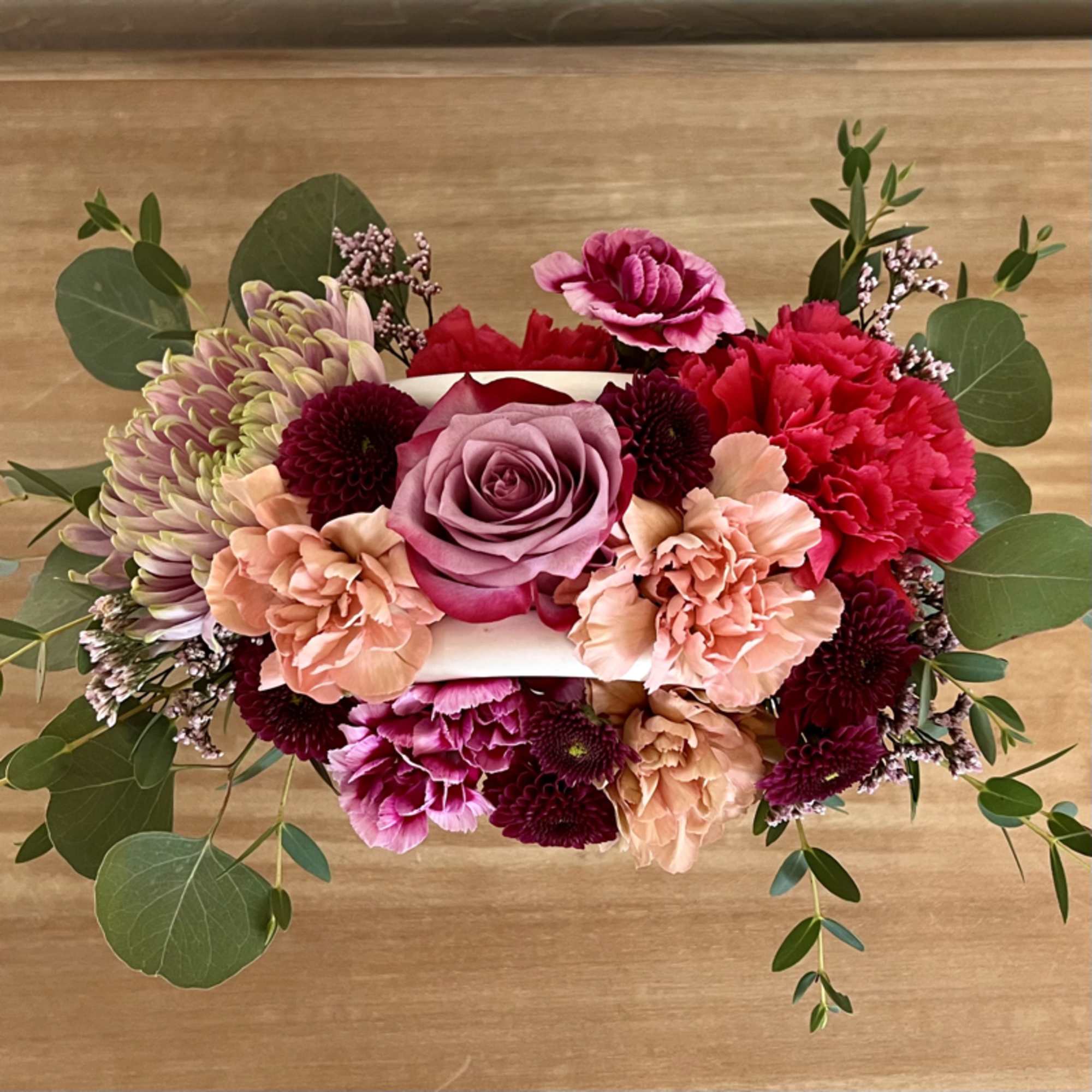 Andrea&#039;s Colorful Clutch is a fun little ceramic purse with colorful flowers