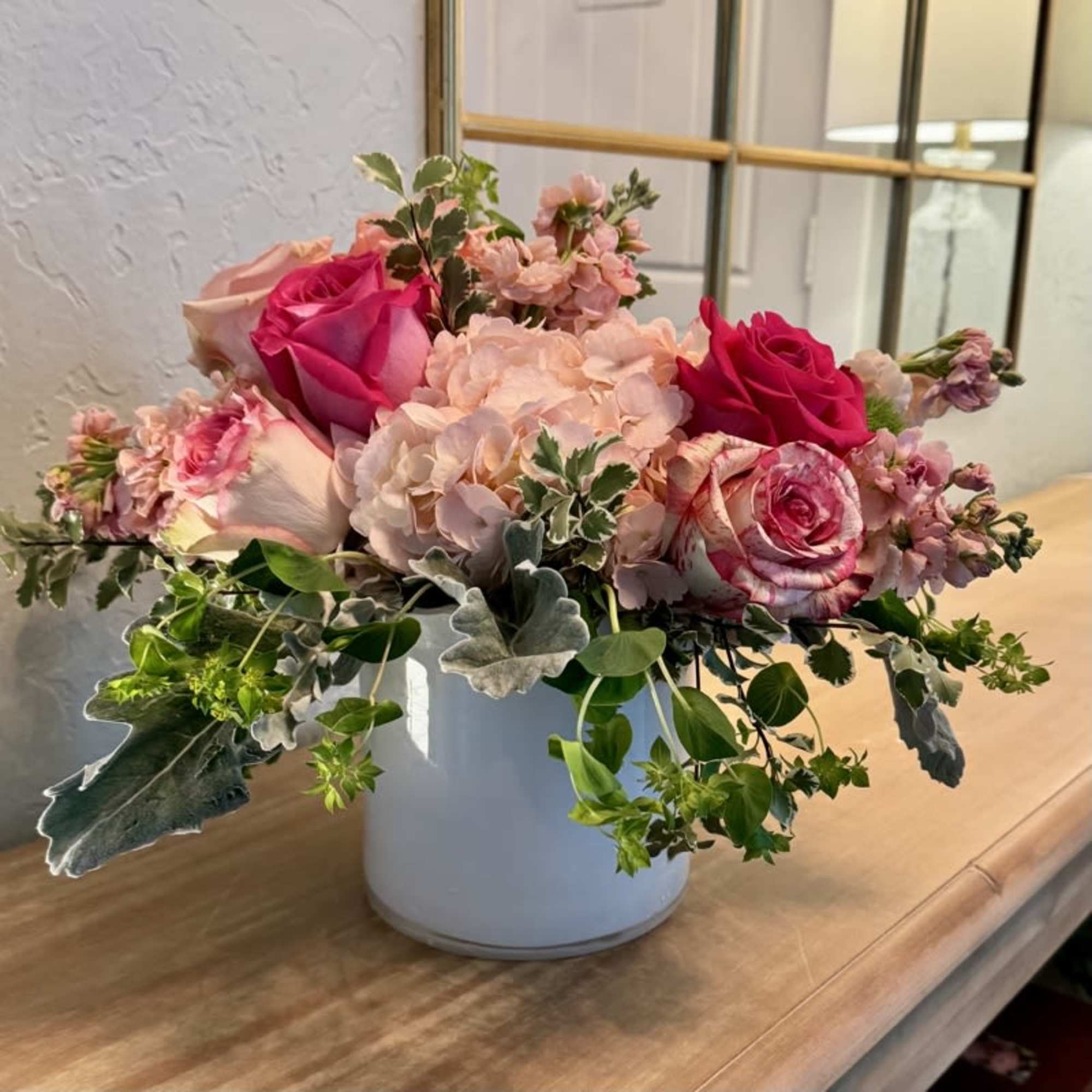 Pretty in Pink is an impressive arrangement of pink, pink, and more