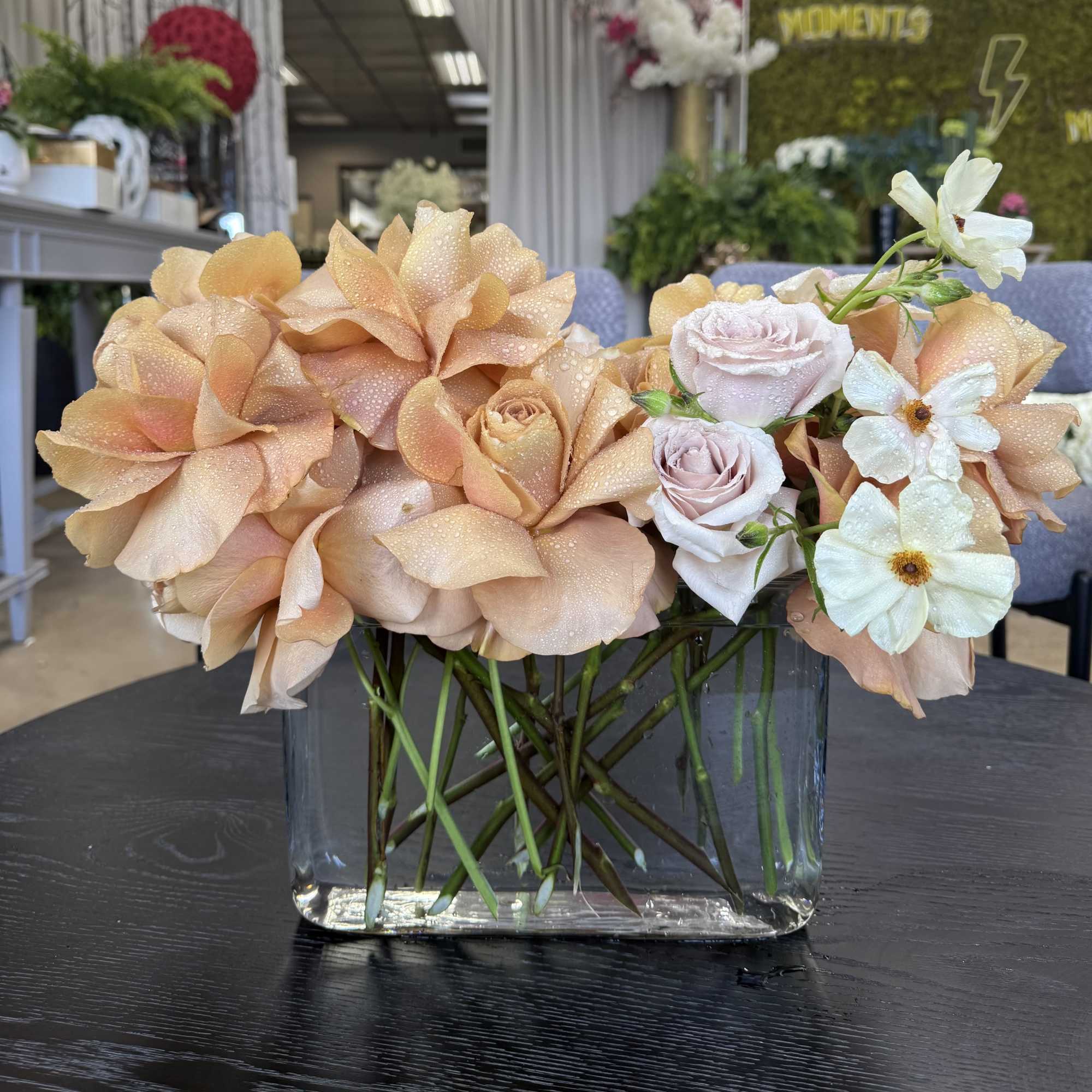 Soft neutrals in an organic take on the heart's shape