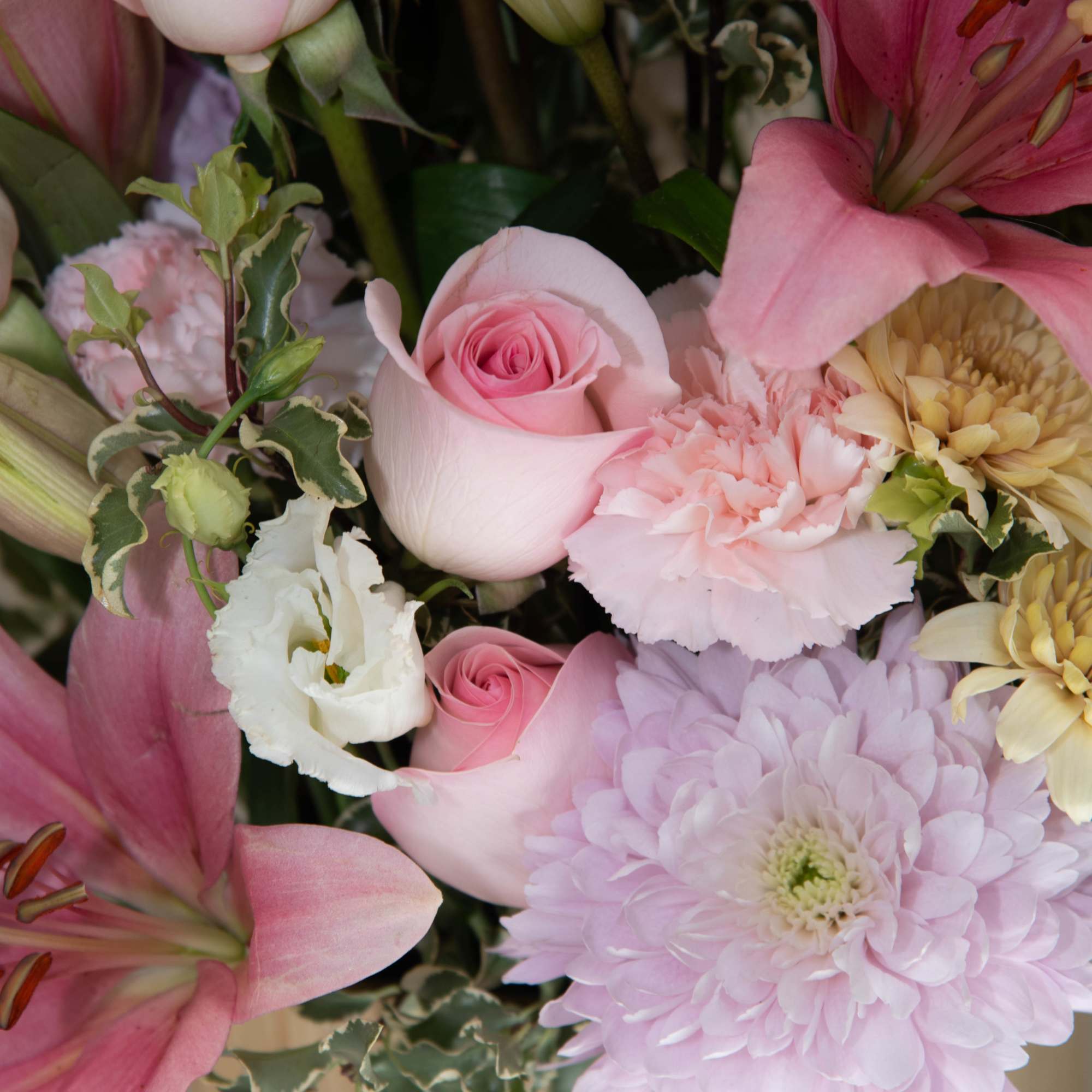 This soft &amp; lovely arrangement is great for birthdays, get-well and anniversary