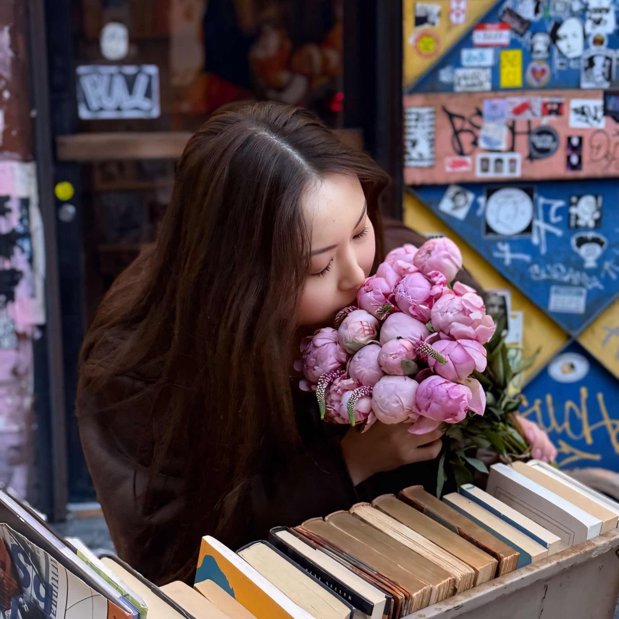 Peonies symbolize spring and sophistication; their lush blooms and delicate fragrance create