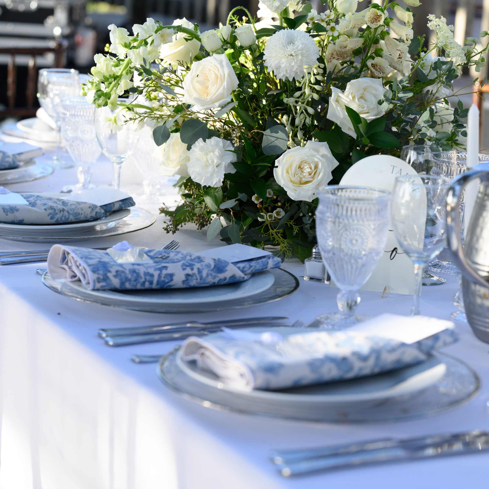 Our signature table centerpiece is perfect for your wedding or special event.

Work