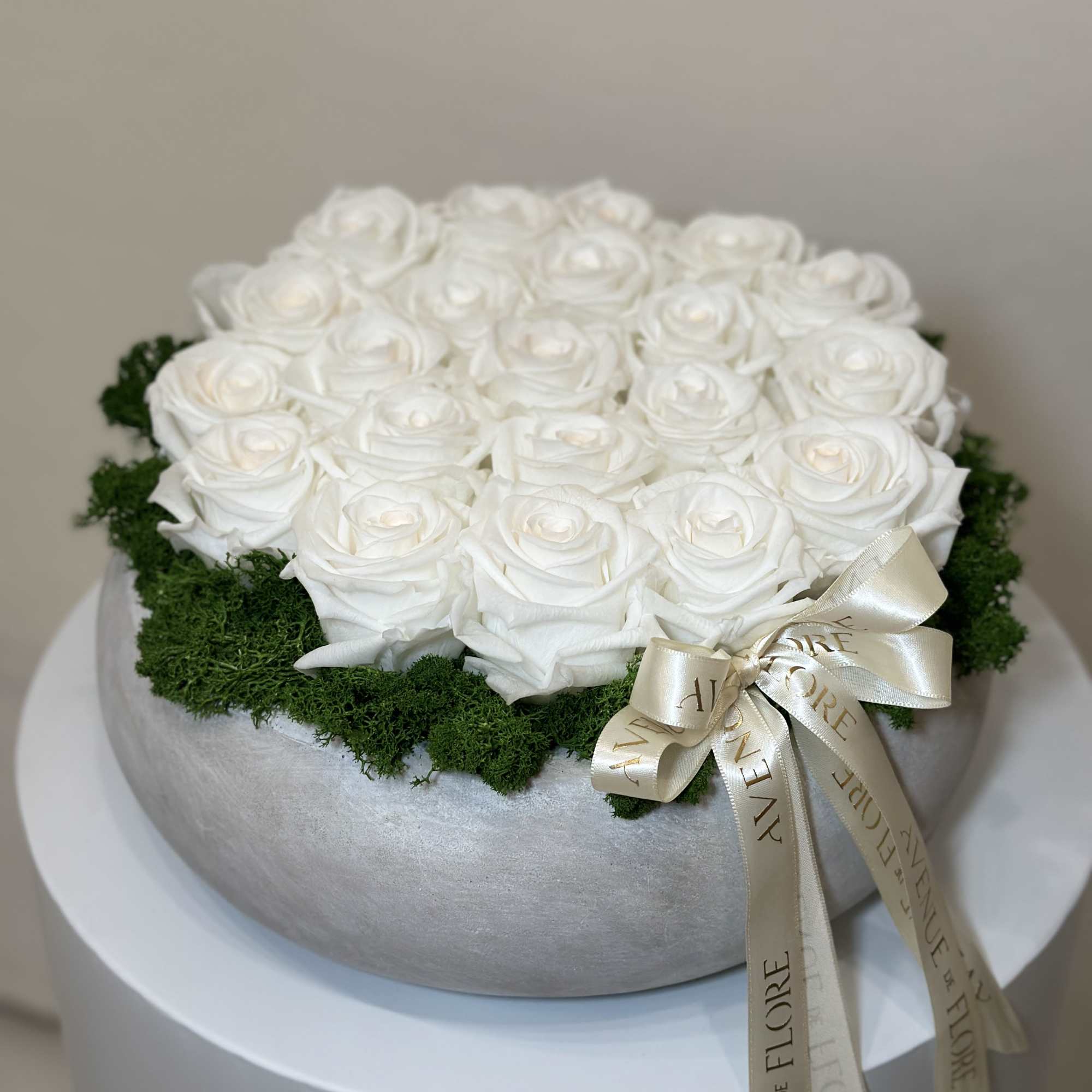 Indulge in the everlasting beauty of our White Whisper arrangement, presented in