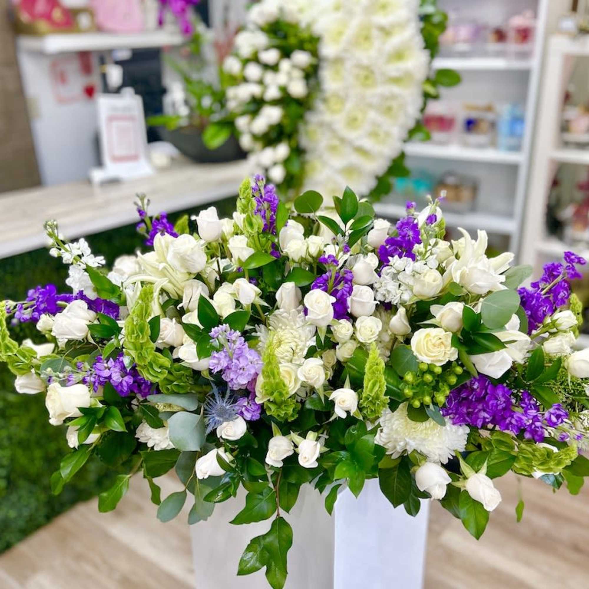 Best Memories Casket Spray: Pay tribute to your best memories with this Best Memories Casket Spray: Pay tribute to your best memories with this