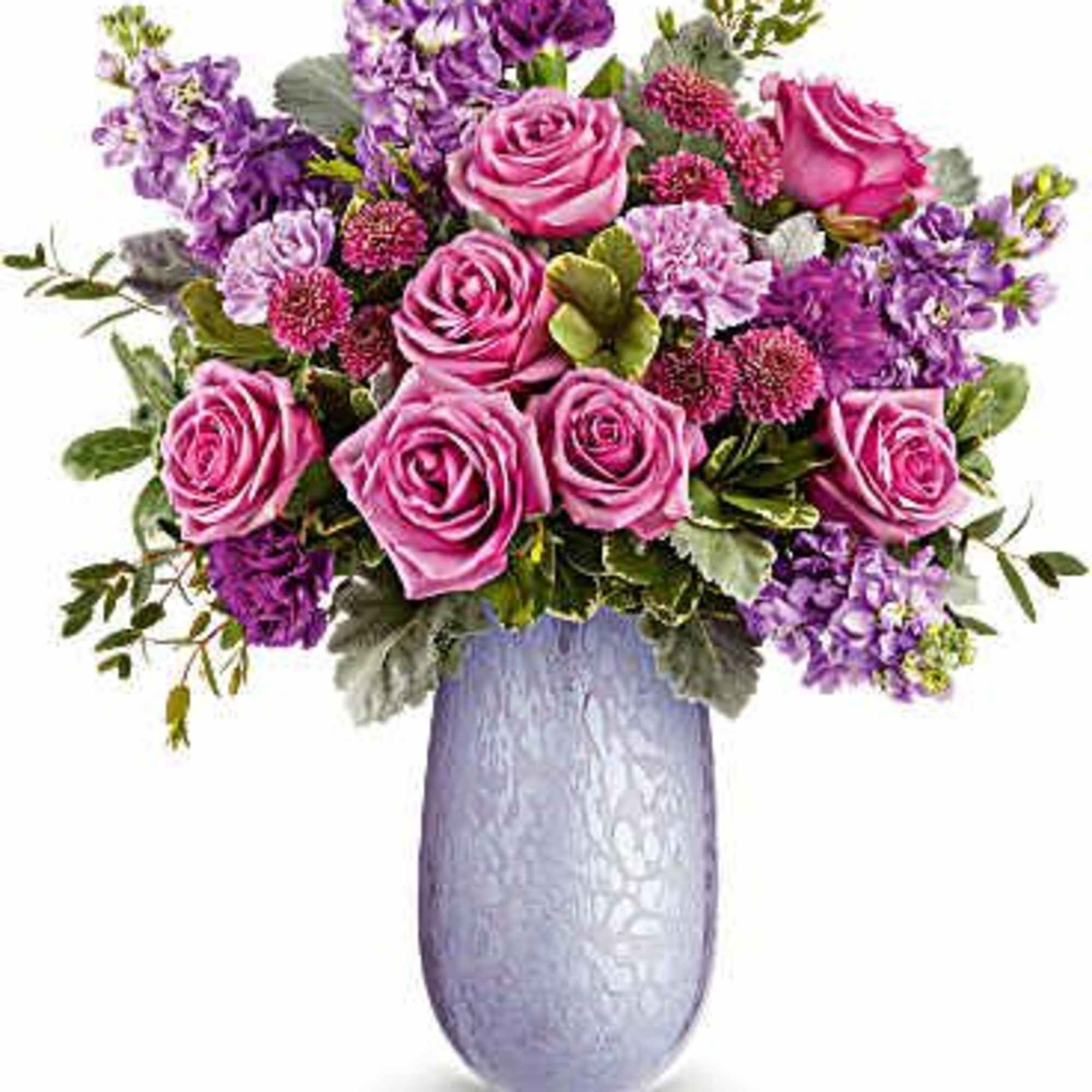 Capture Mom&#039;s heart with the Vivi vase, crafted from hand-blown art glass