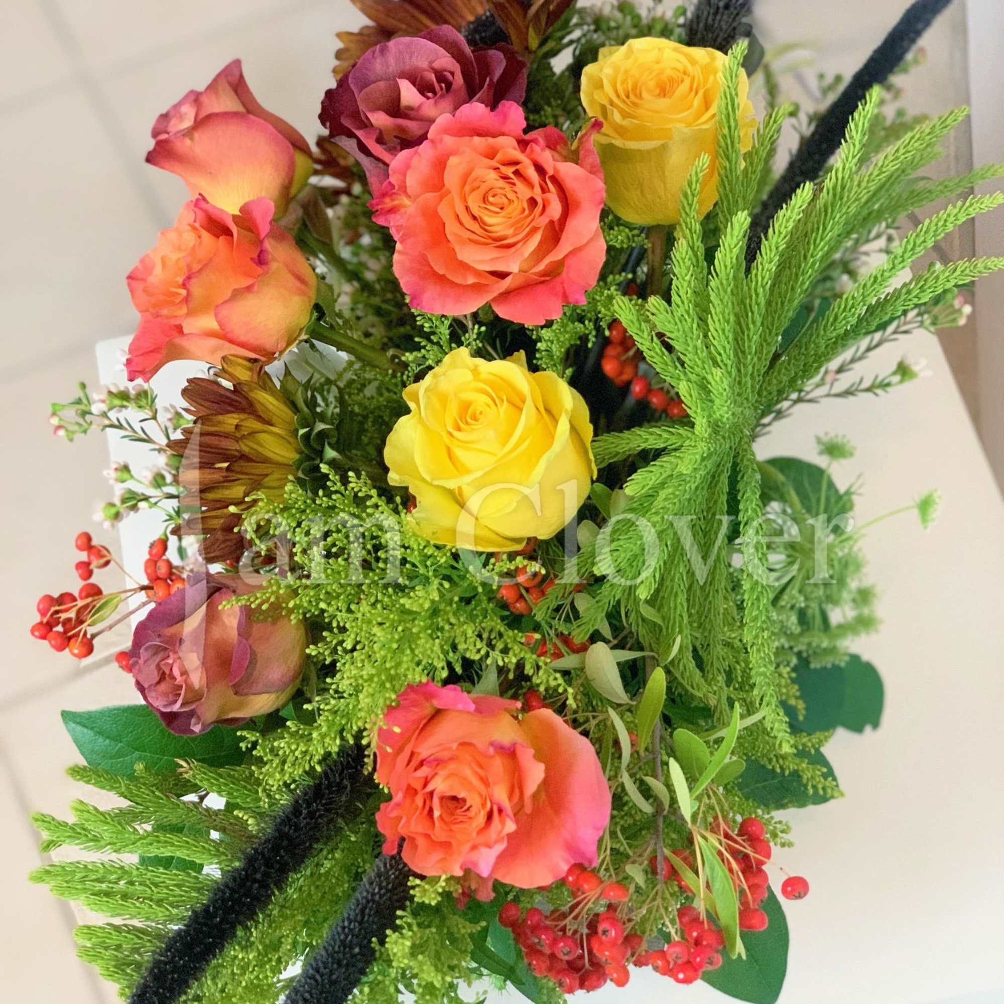 Table centerpiece will decorate any space with vibrant colors and fullness of